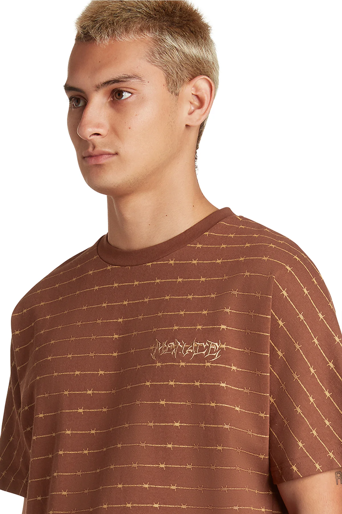BARBED WIRE PIN STRIPE T-SHIRT - Image 4