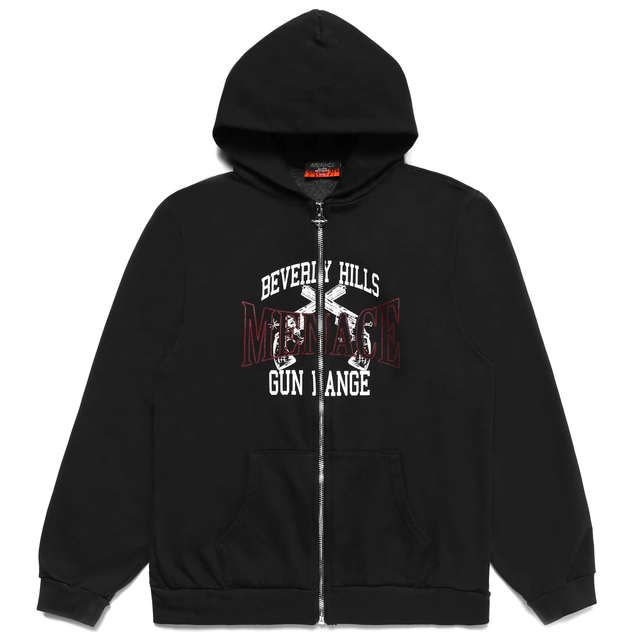 BEVERLY HILLS GUN RANGE ZIP-UP HOODIE