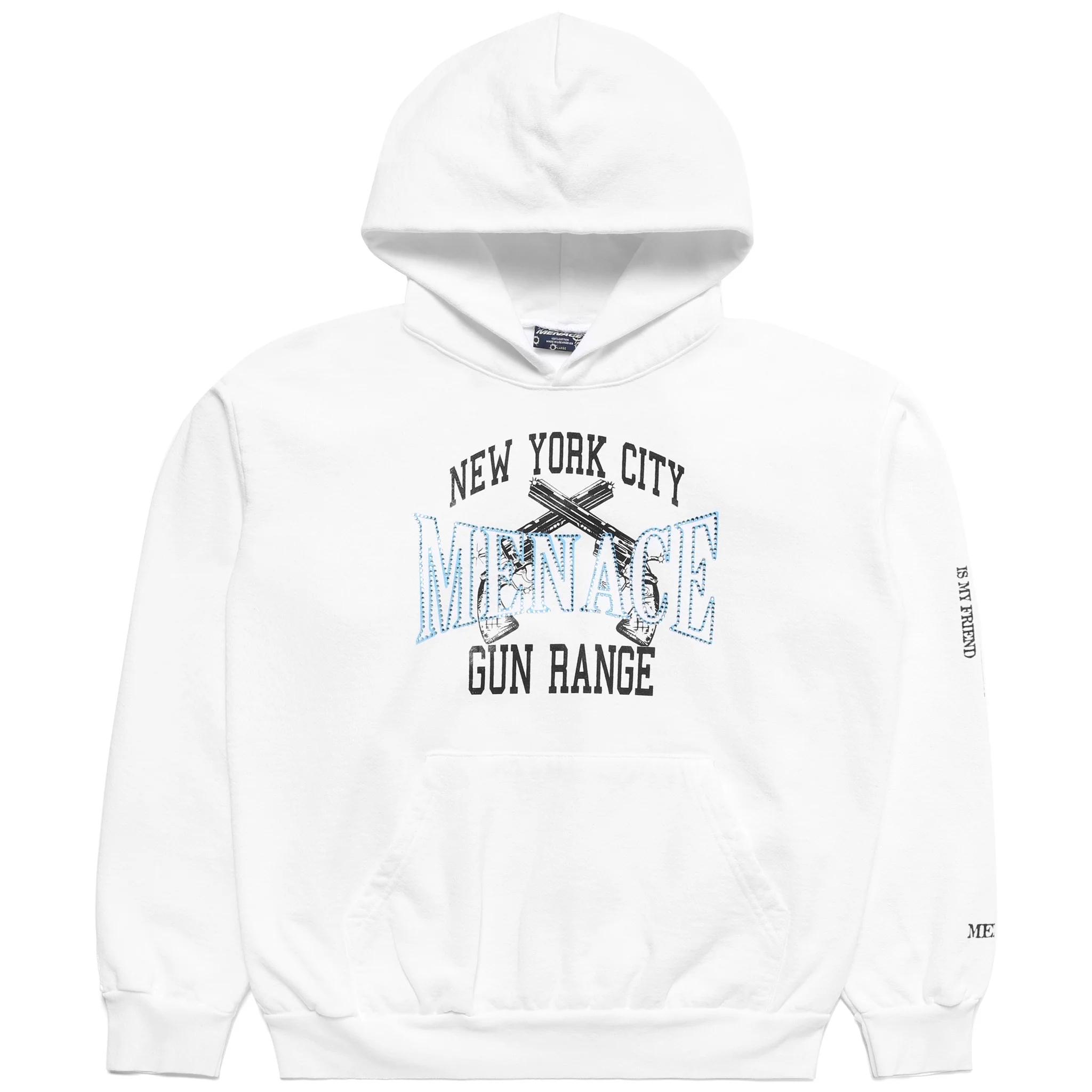 NEW YORK CITY GUN RANGE HOODIE (RHINESTONE EDITION)