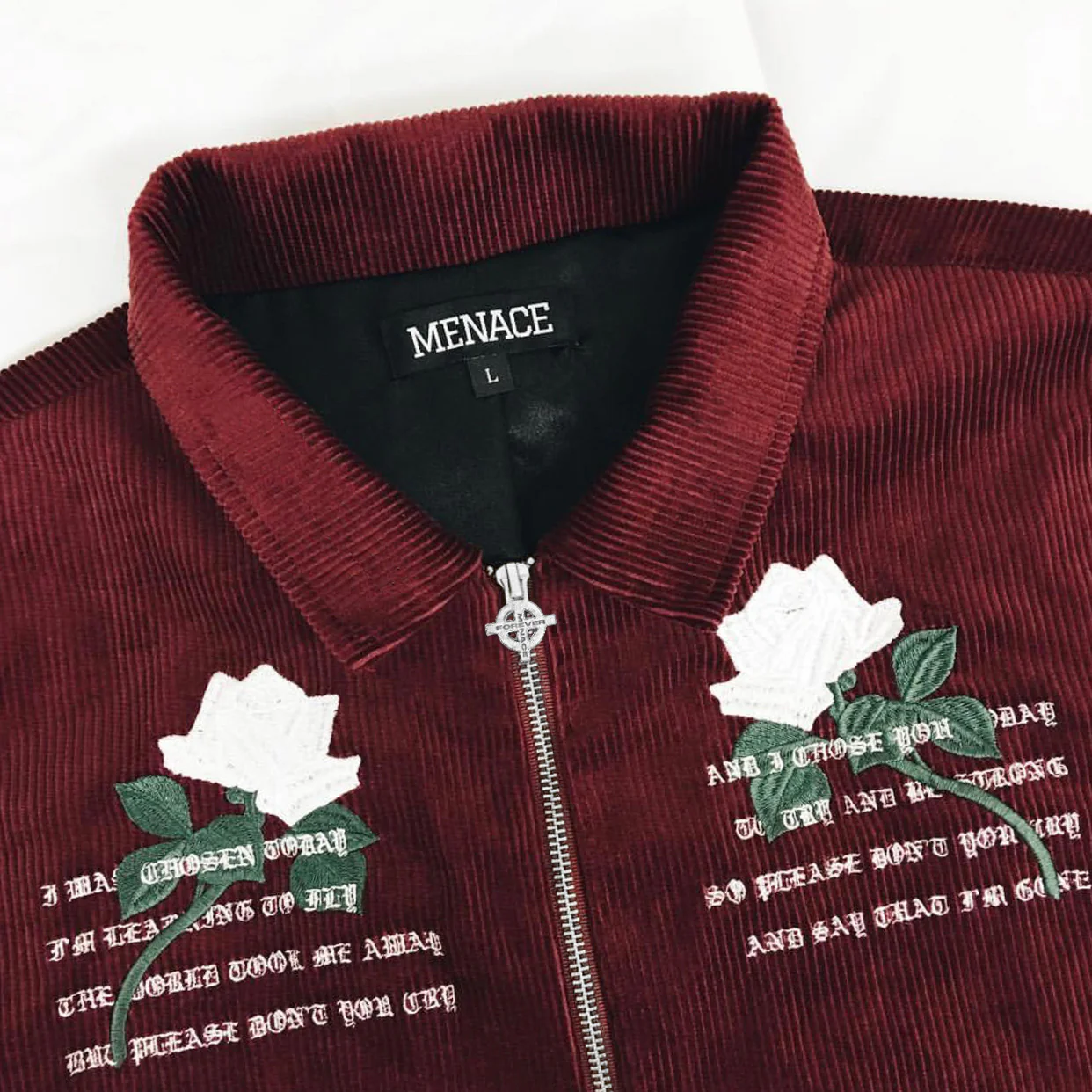 WHITE ROSE CORDUROY JACKET - Image 2