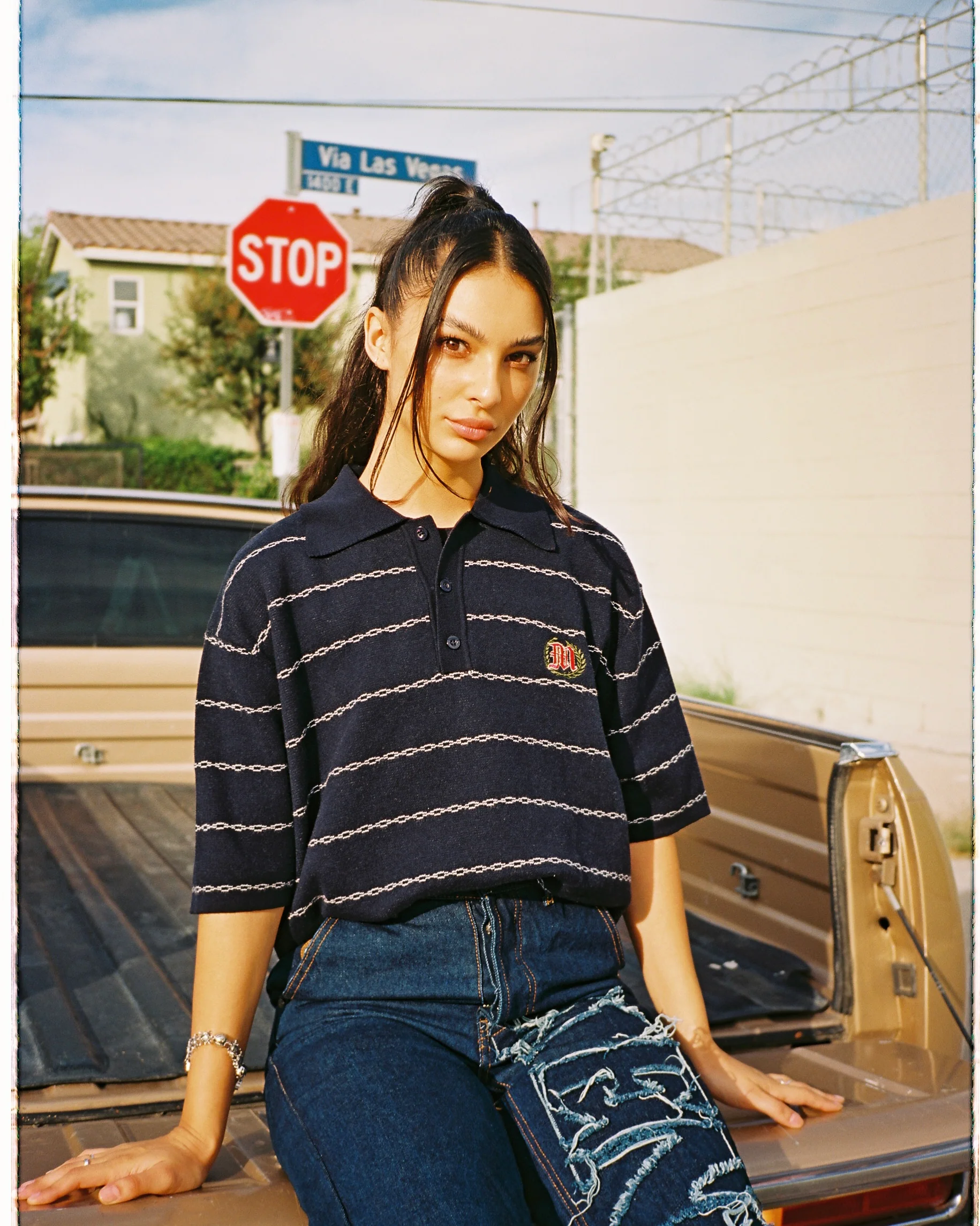"CHAIN-LINK" KNIT POLO - Image 4