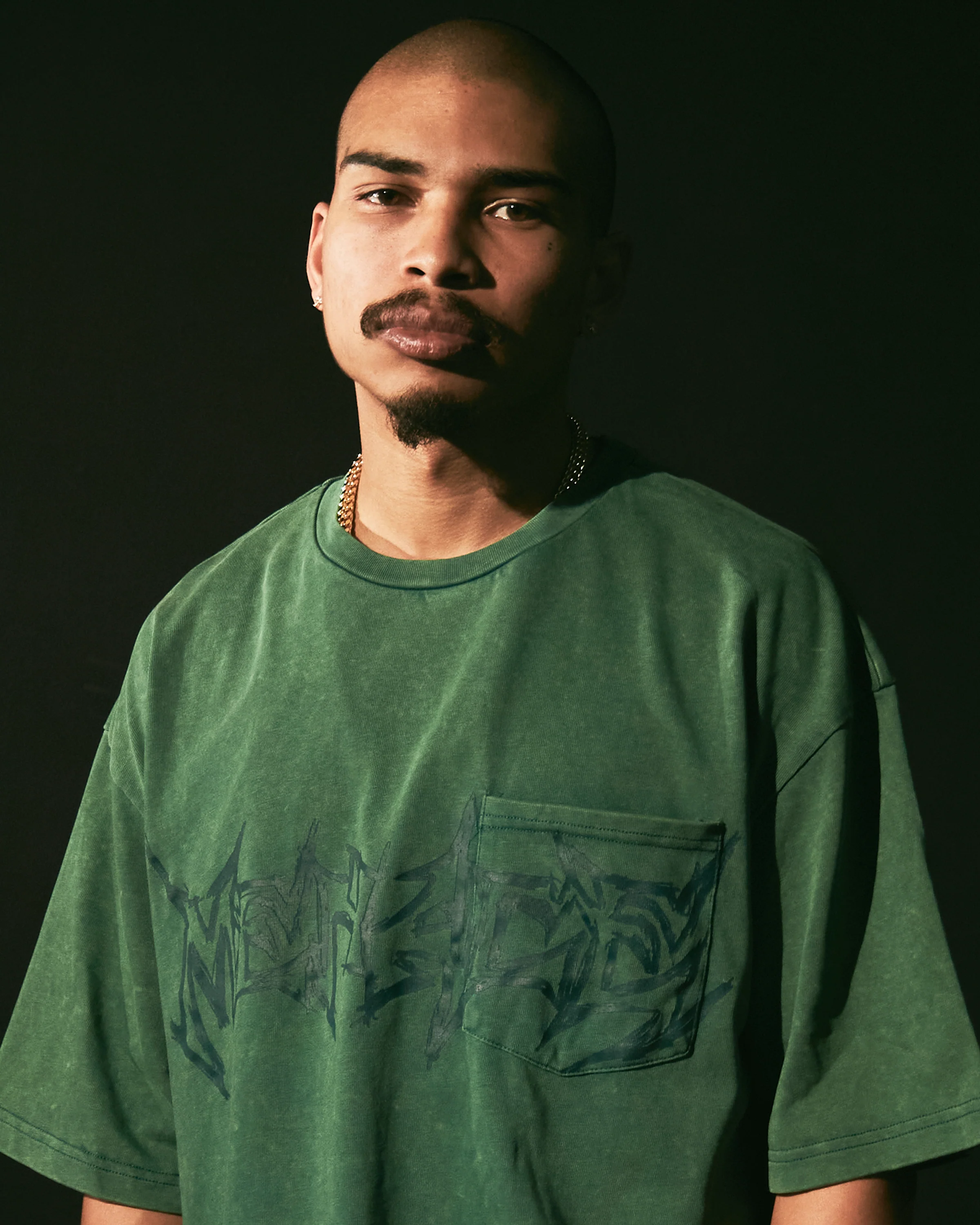 GOD WILLING POCKET T-SHIRT GREEN - Image 4