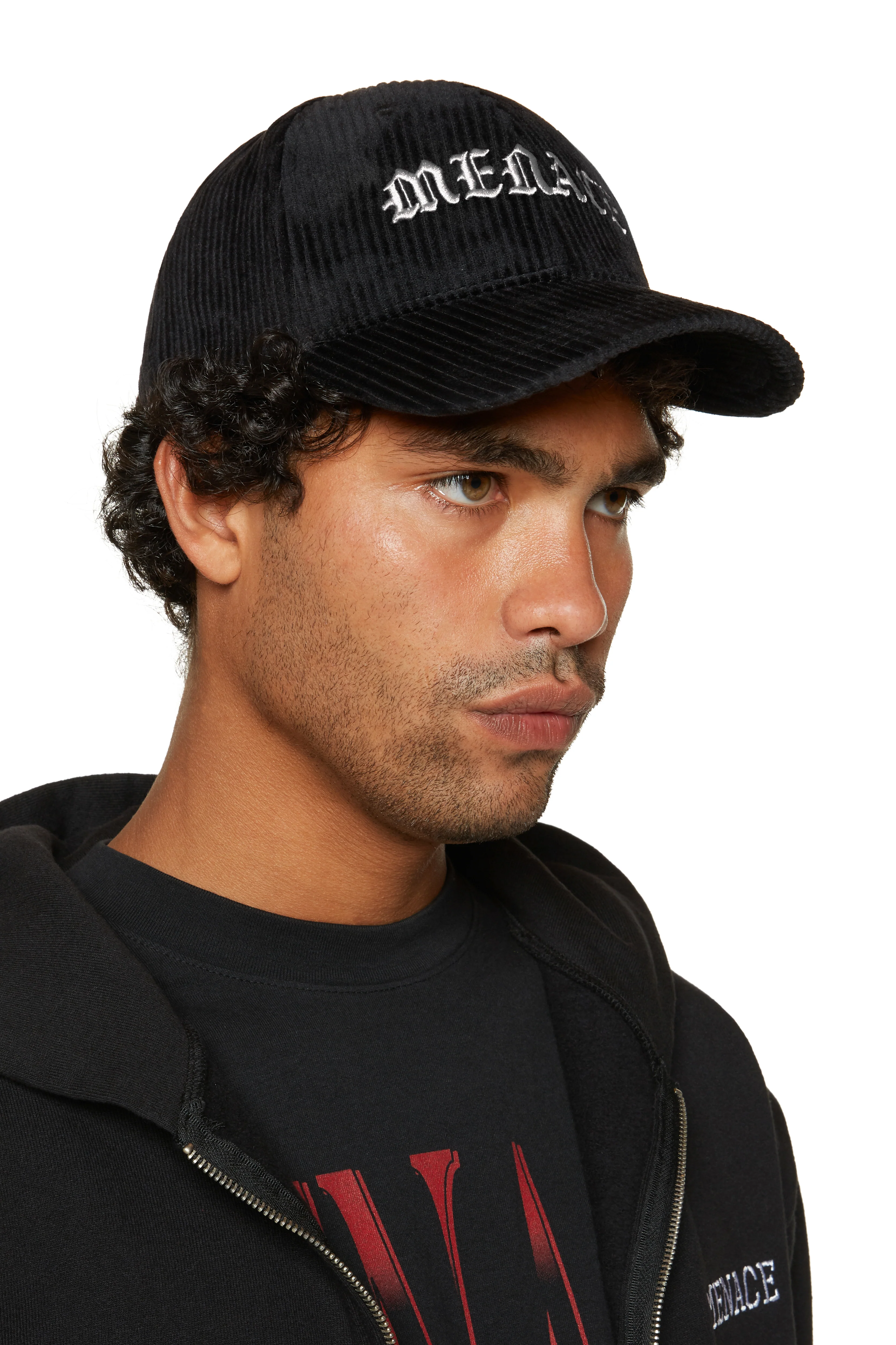 NO ONE IN THE WORLD OWES YOU SHIT CORDUROY LOGO CAP - Image 3