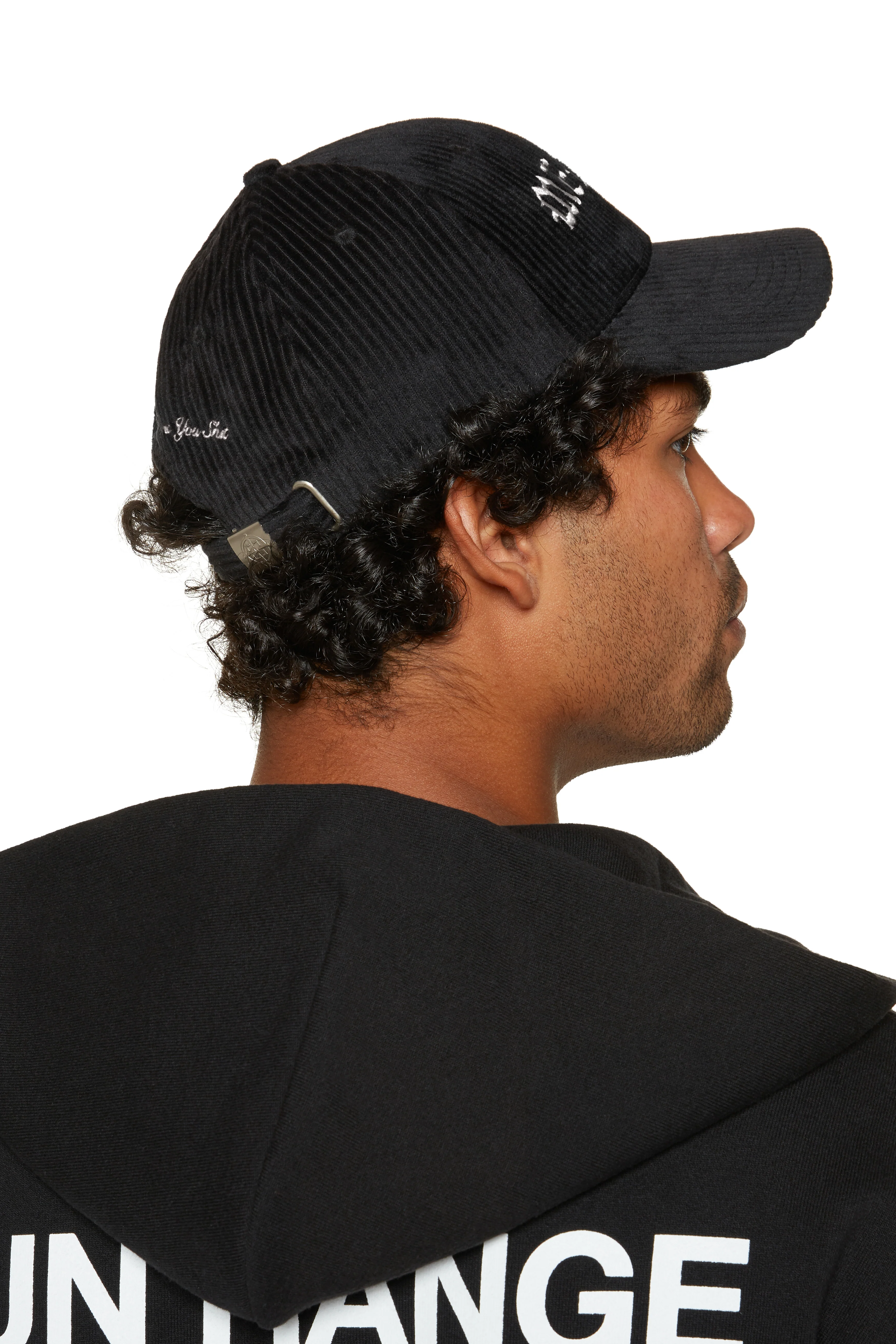 NO ONE IN THE WORLD OWES YOU SHIT CORDUROY LOGO CAP - Image 4