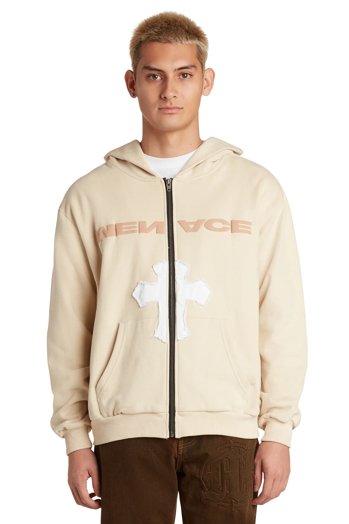NO ONE IN THE WORLD OWES YOU SHIT ZIP-UP HOODIE - Image 3