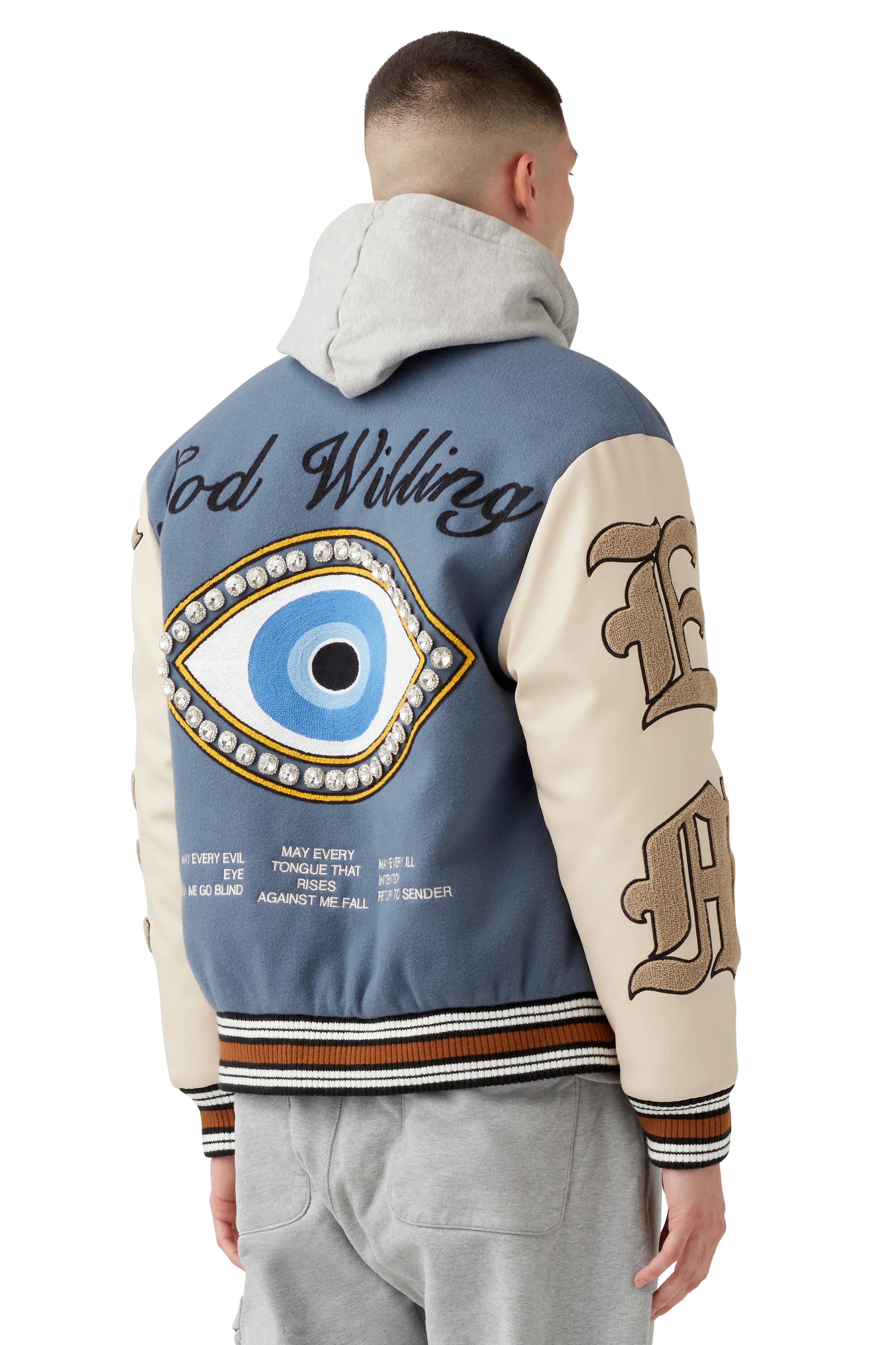 GOD WILLING VARSITY JACKET - Image 4