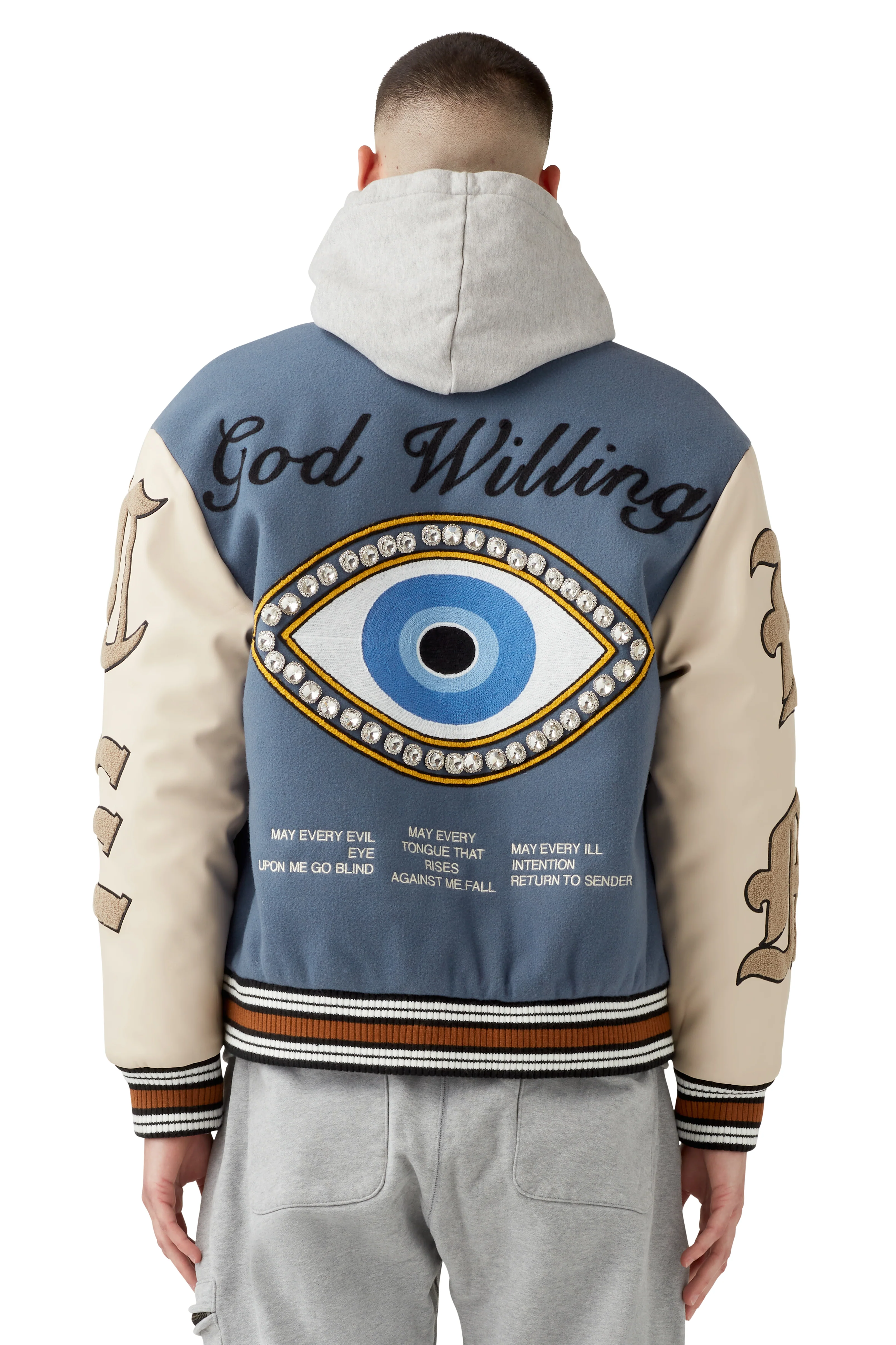 GOD WILLING VARSITY JACKET - Image 7