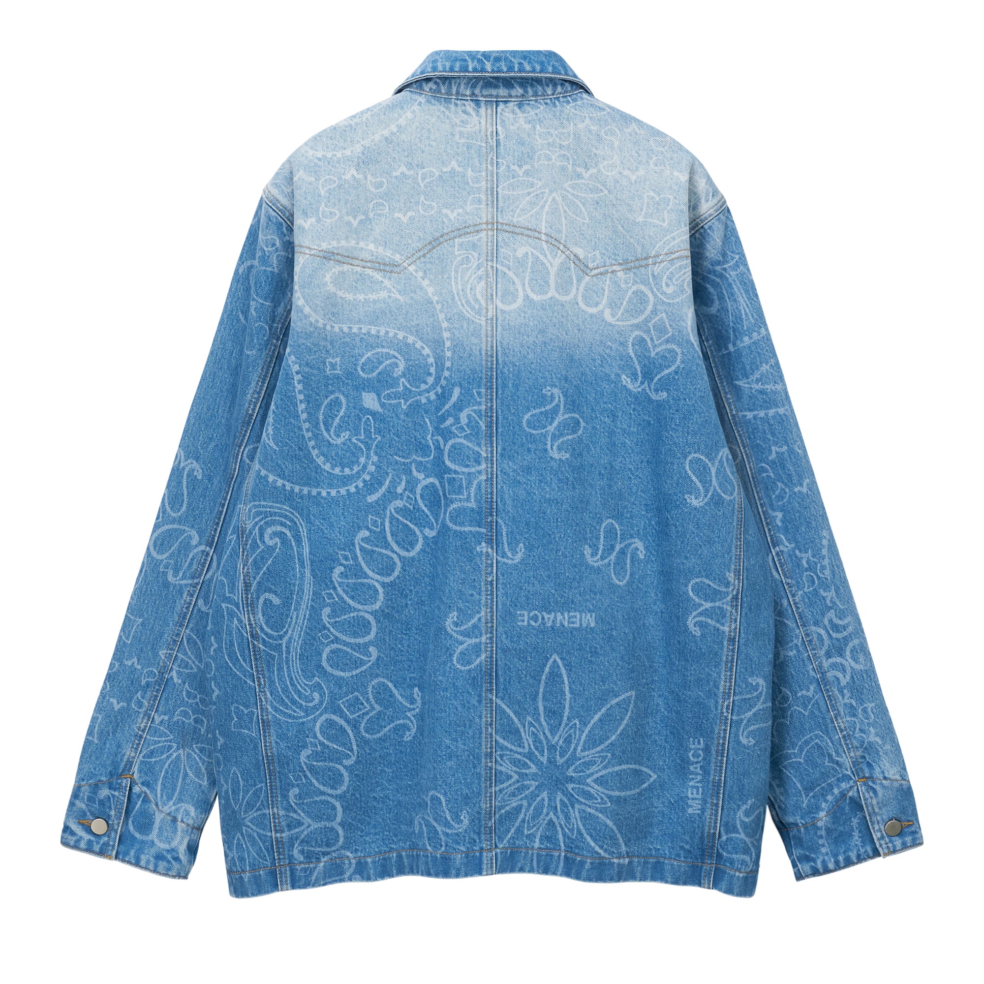 DENIM PAISLEY CHORE JACKET - Image 2
