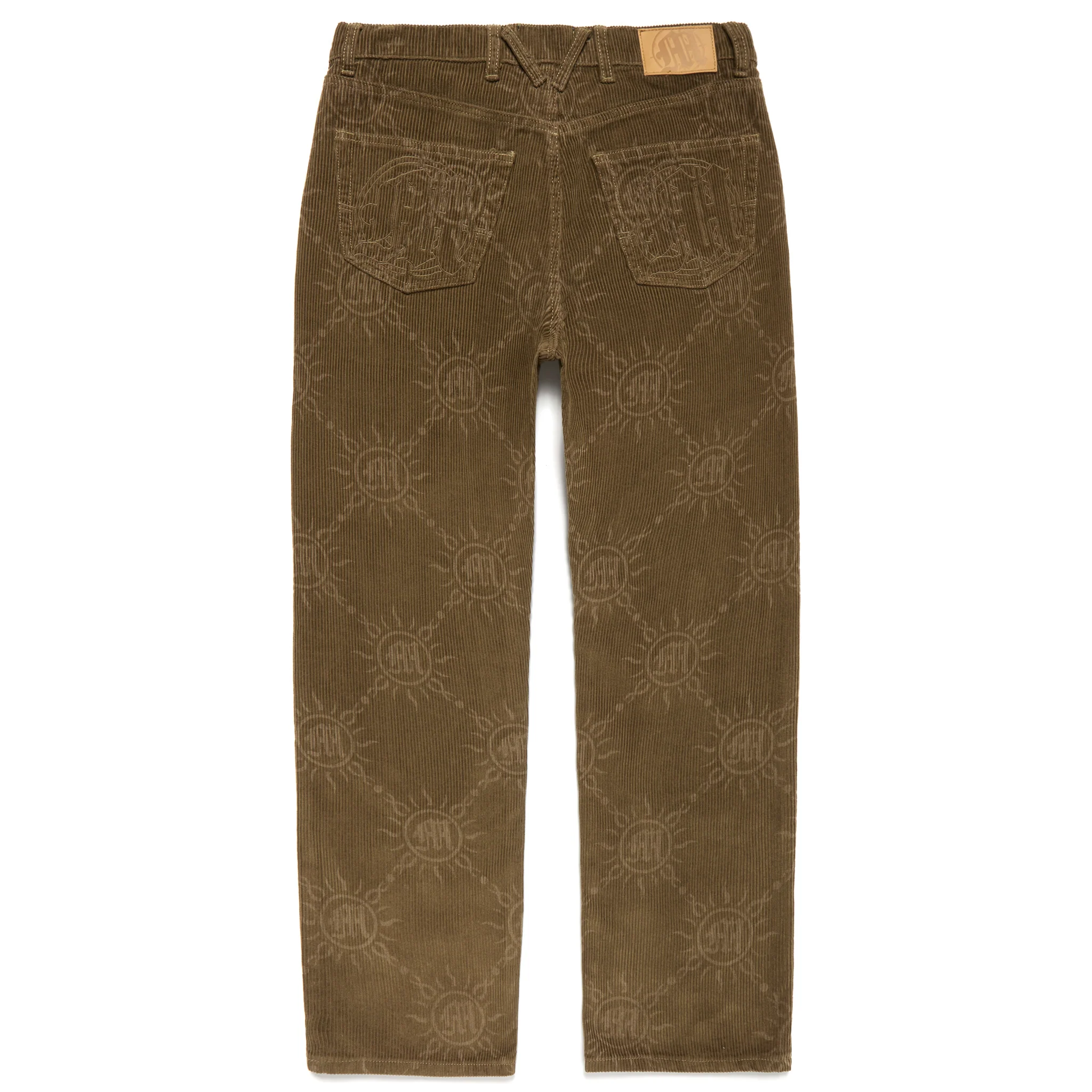 MONOGRAM CORDUROY DISTRESSED PANTS - Image 2