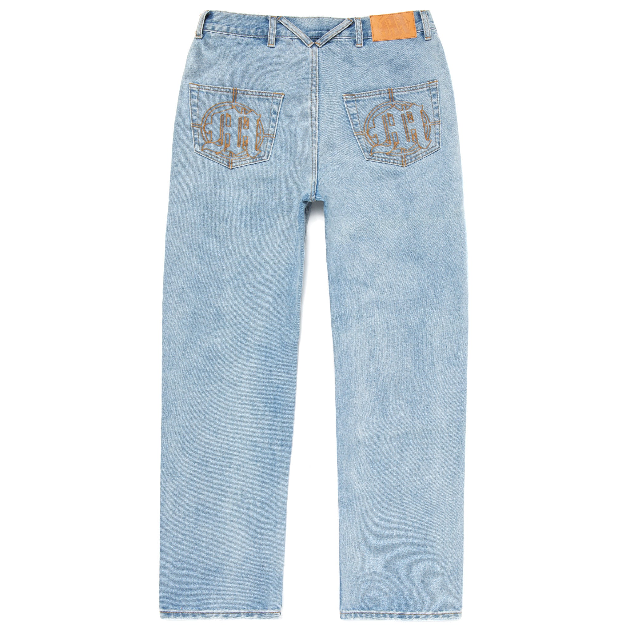 DISTRESSED STENCIL DENIM PANTS - Image 2