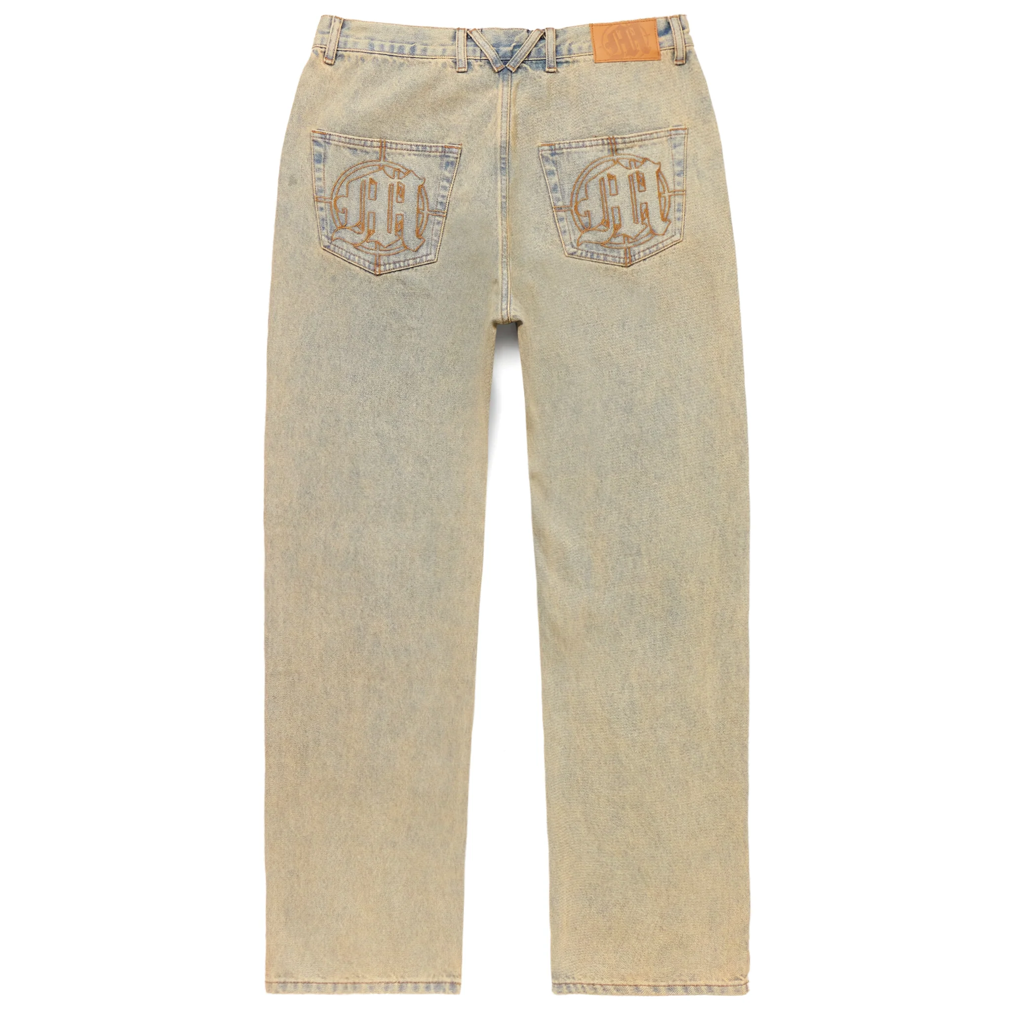 DISTRESSED STENCIL DENIM PANTS - Image 2