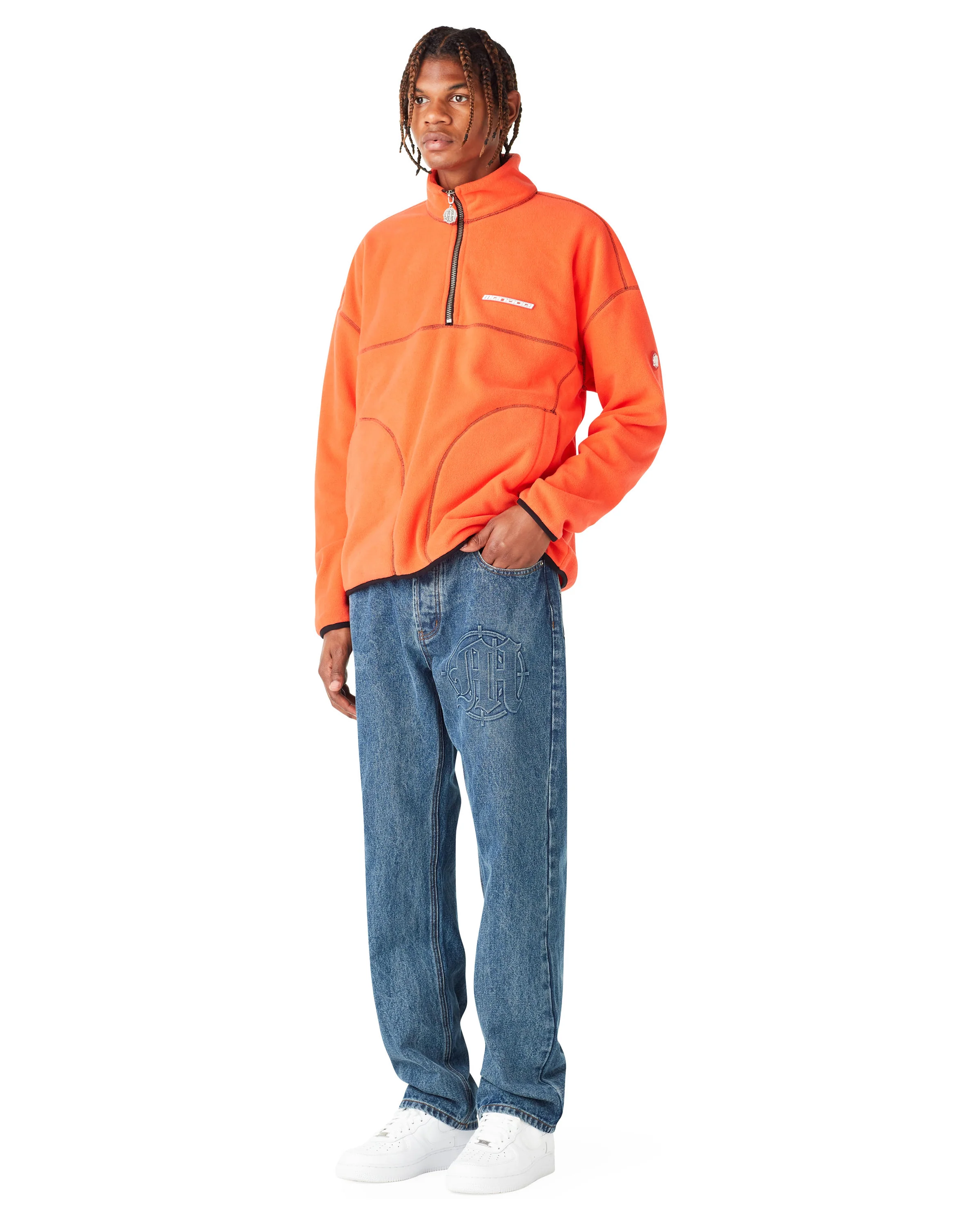 EMBOSSED TARGET LOGO DENIM PANTS - Image 6