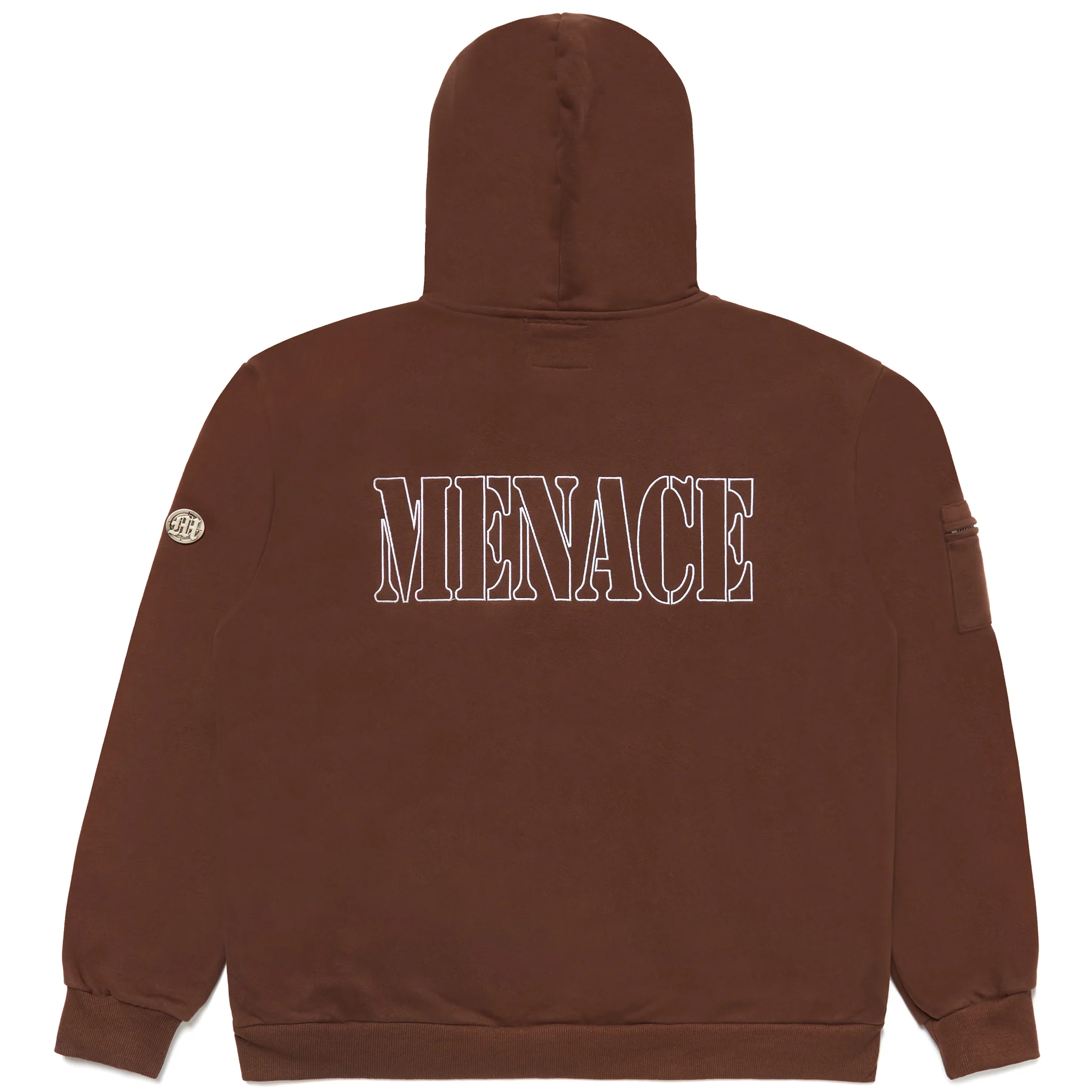 EMBROIDERED LOGO ZIP-UP HOODIE - Image 2