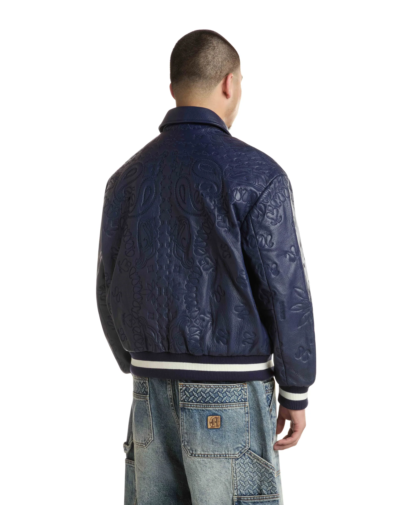 GENUINE LAMBSKIN LEATHER PAISLEY JACKET - Image 4