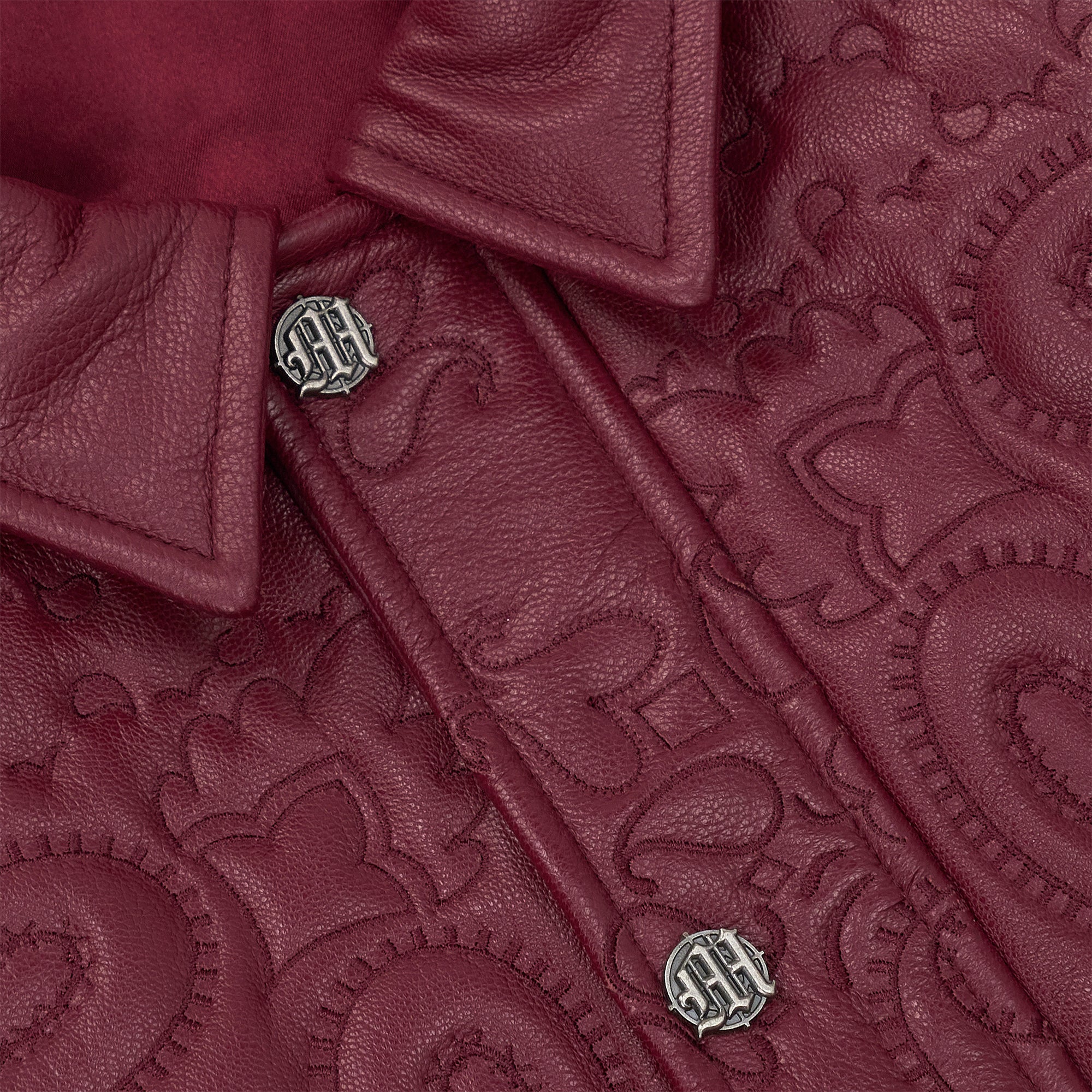 GENUINE LAMBSKIN LEATHER PAISLEY JACKET - Image 6