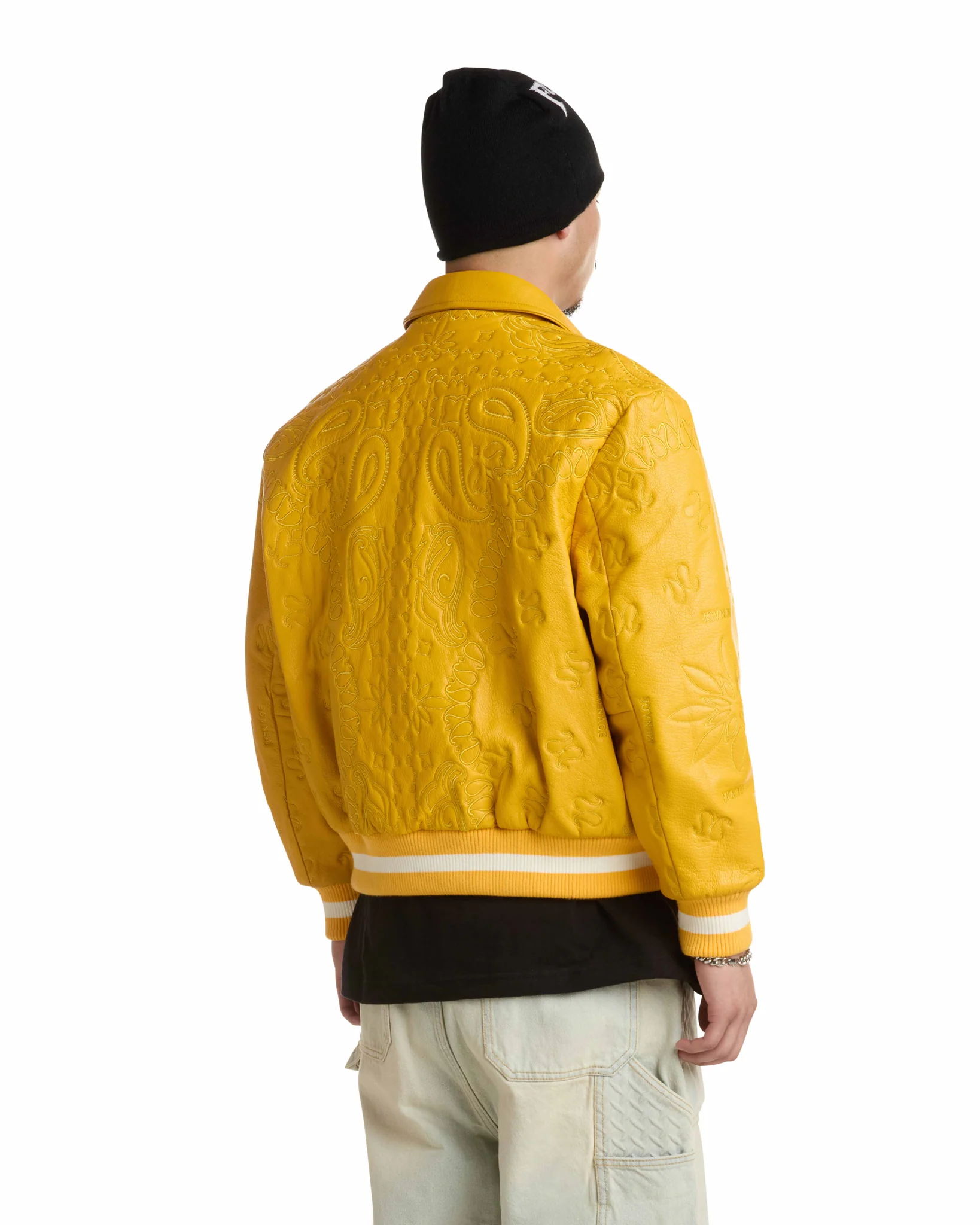 GENUINE LAMBSKIN LEATHER PAISLEY JACKET - Image 4