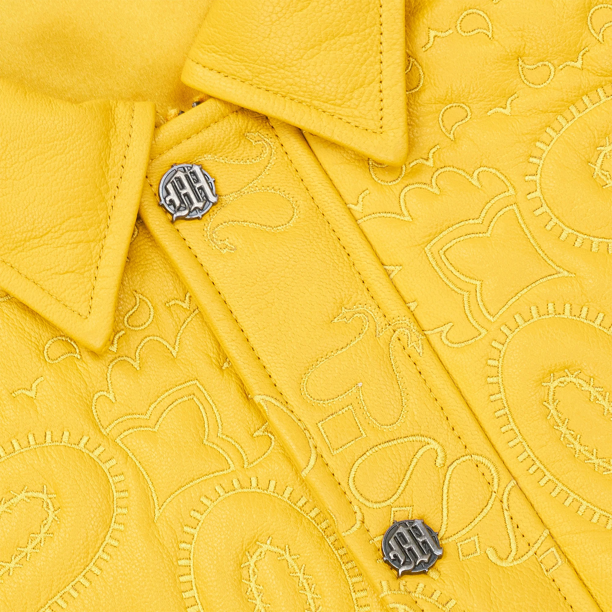 GENUINE LAMBSKIN LEATHER PAISLEY JACKET - Image 6