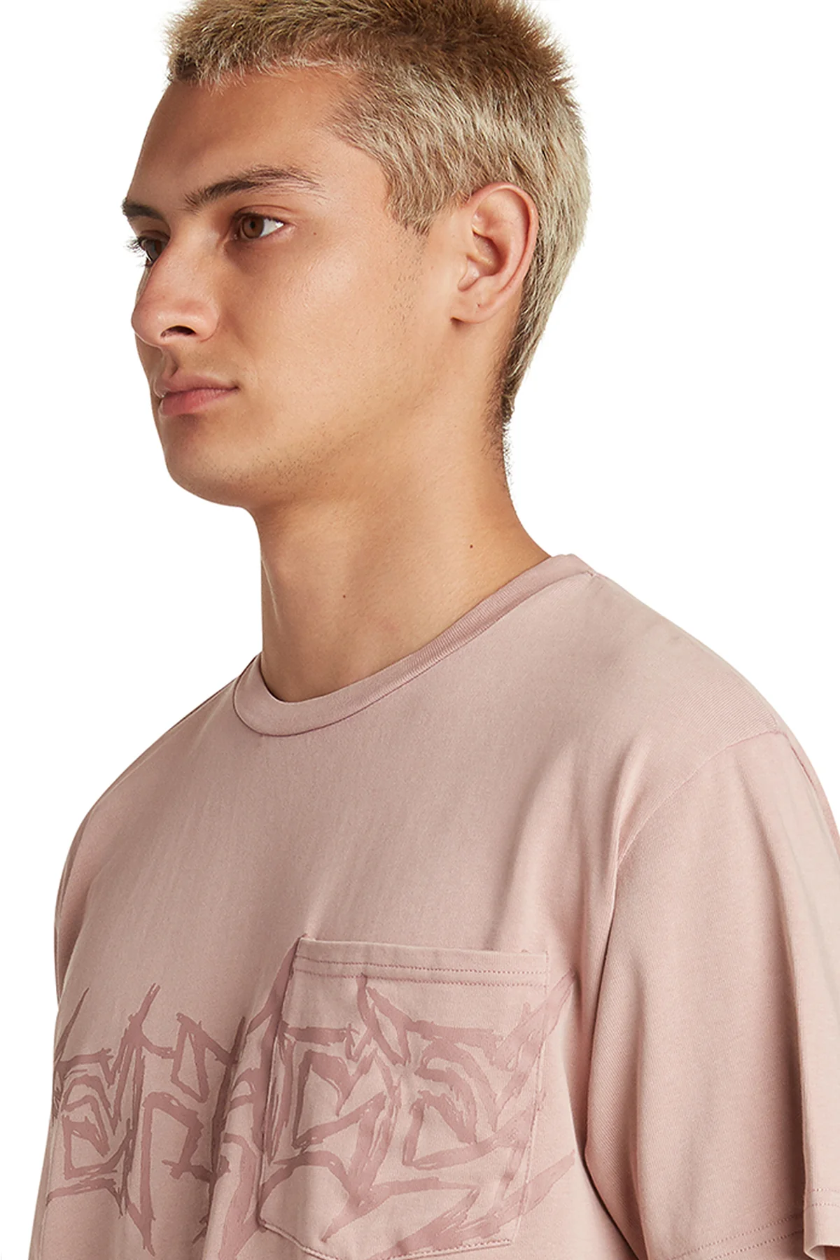 GOD WILLING POCKET T-SHIRT PINK - Image 3