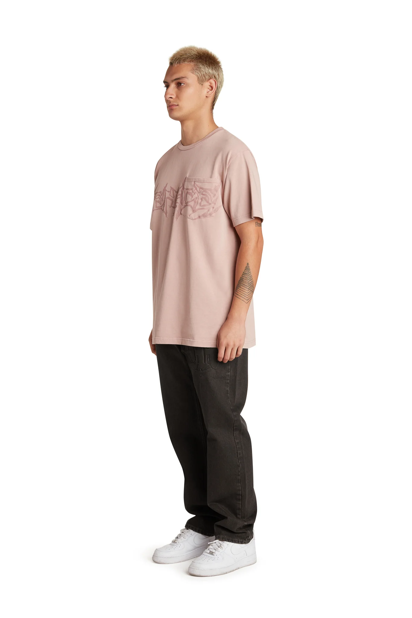 GOD WILLING POCKET T-SHIRT PINK - Image 4