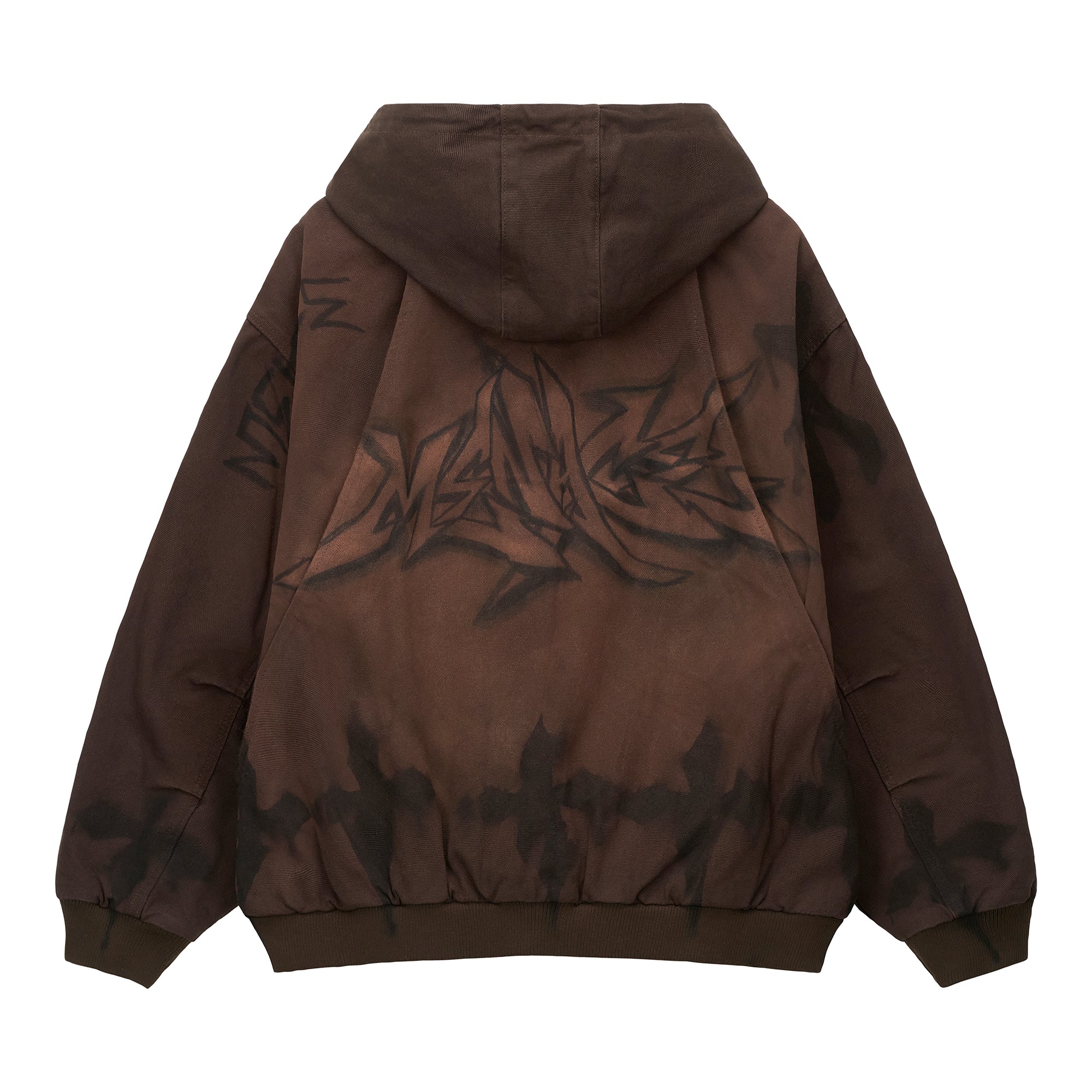 GRAFFITI STEEL EMBOSSED CANVAS HOODED JACKET - Image 2