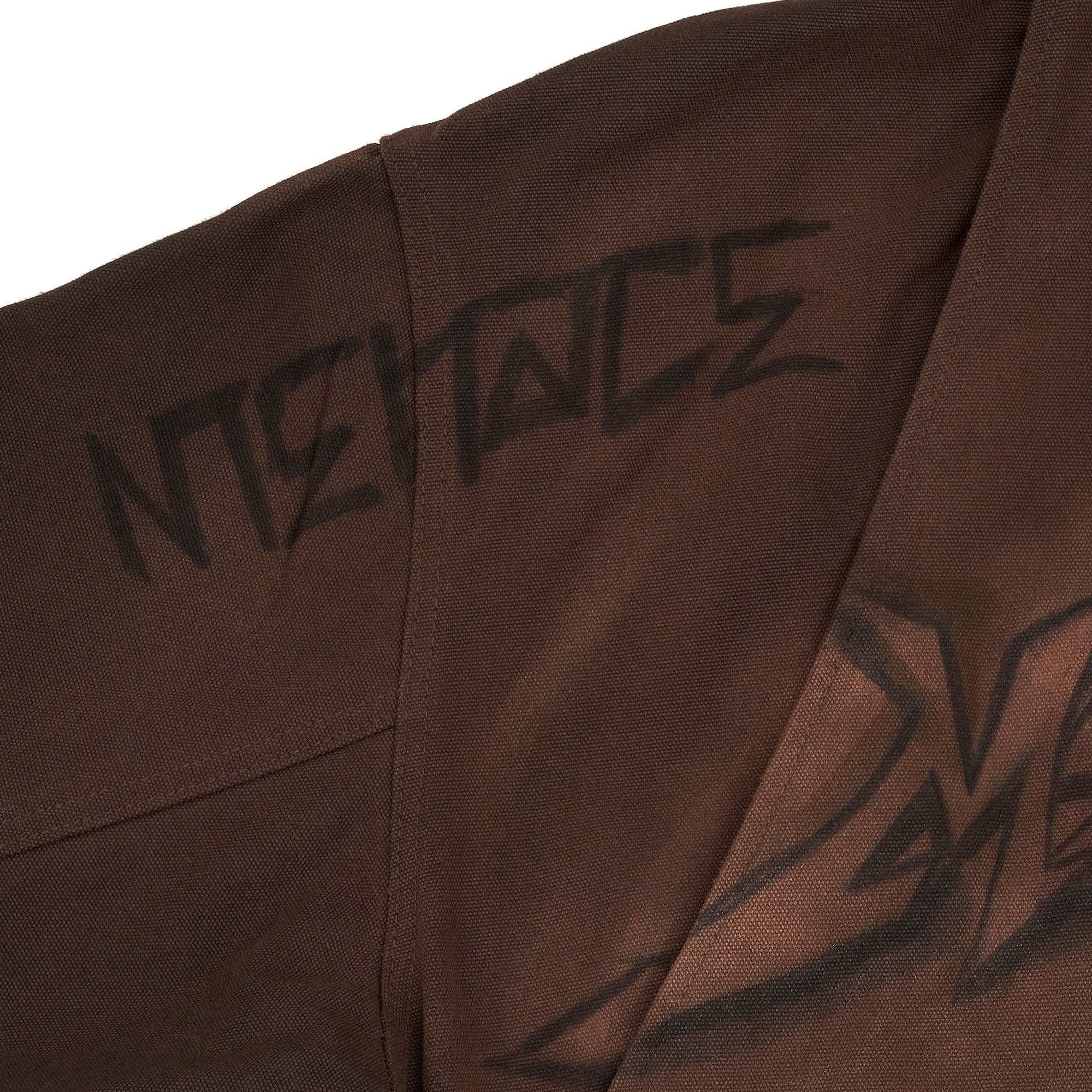 GRAFFITI STEEL EMBOSSED CANVAS HOODED JACKET - Image 9