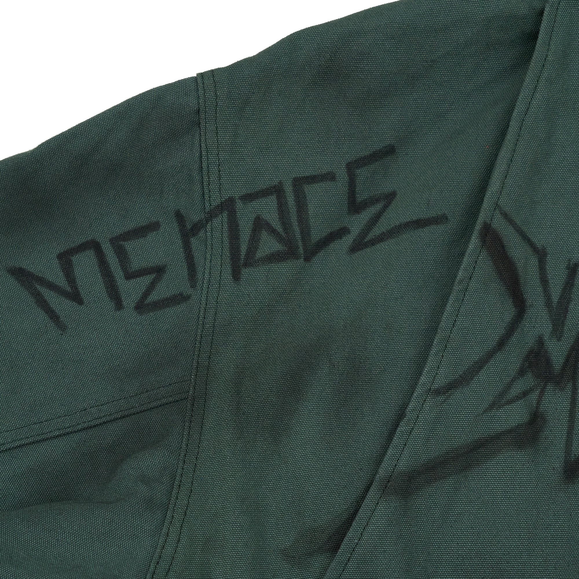 GRAFFITI STEEL EMBOSSED CANVAS HOODED JACKET - Image 6