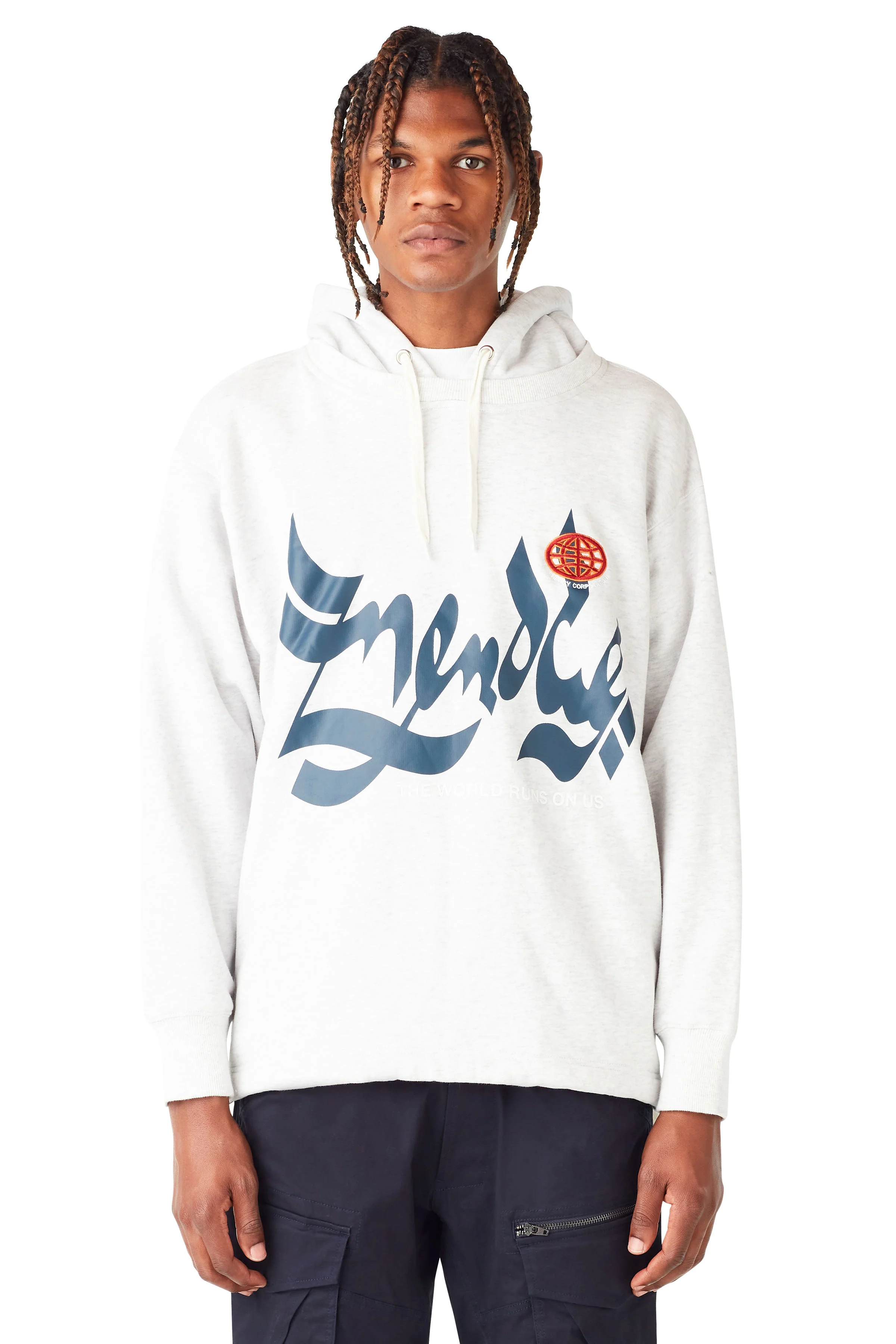 MENACE CORPORATION HEAVYWEIGHT FLEECE SCRIPT HOODIE - Image 2