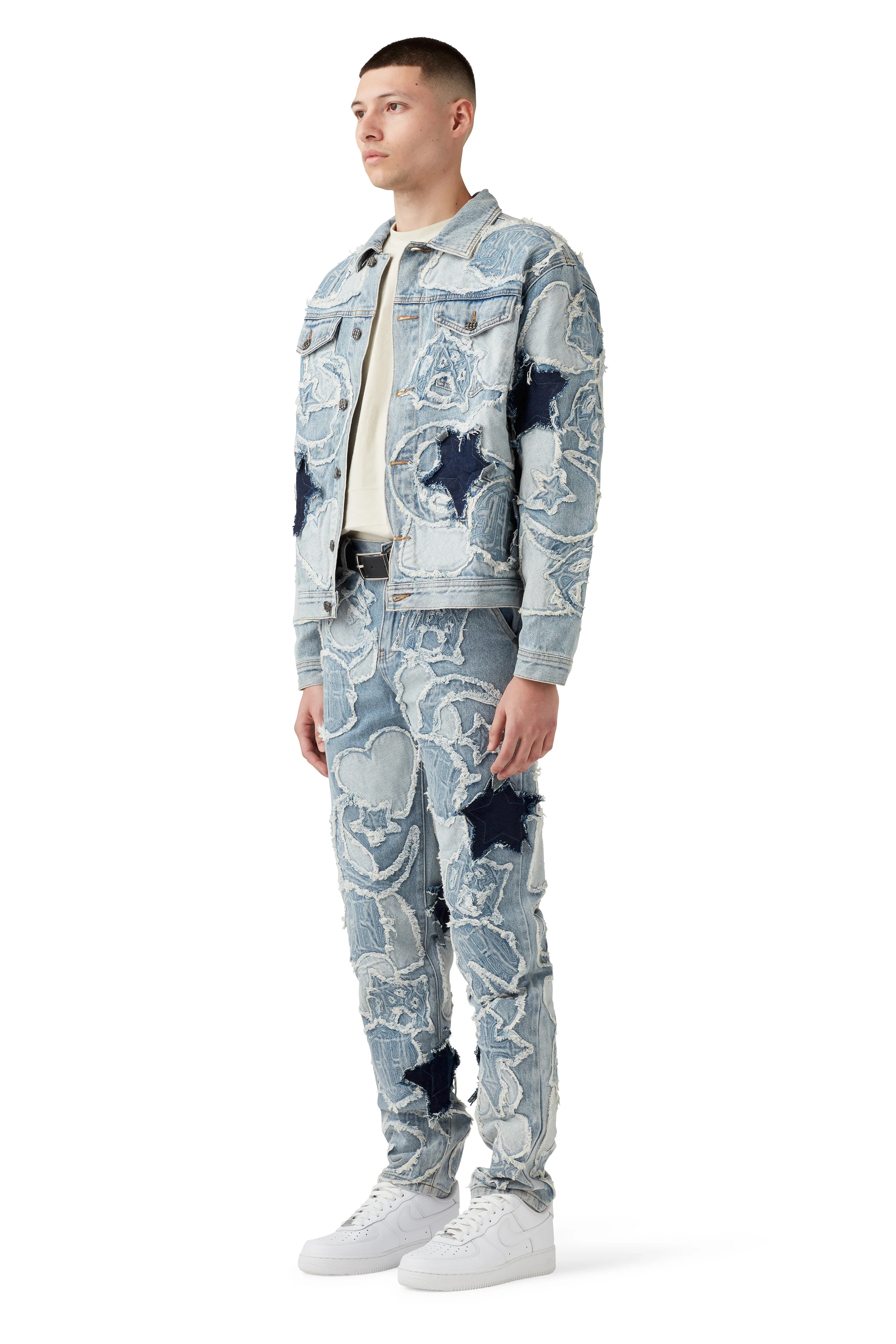 ICONOGRAPHY DENIM PATCH WORK JACKET - Image 5