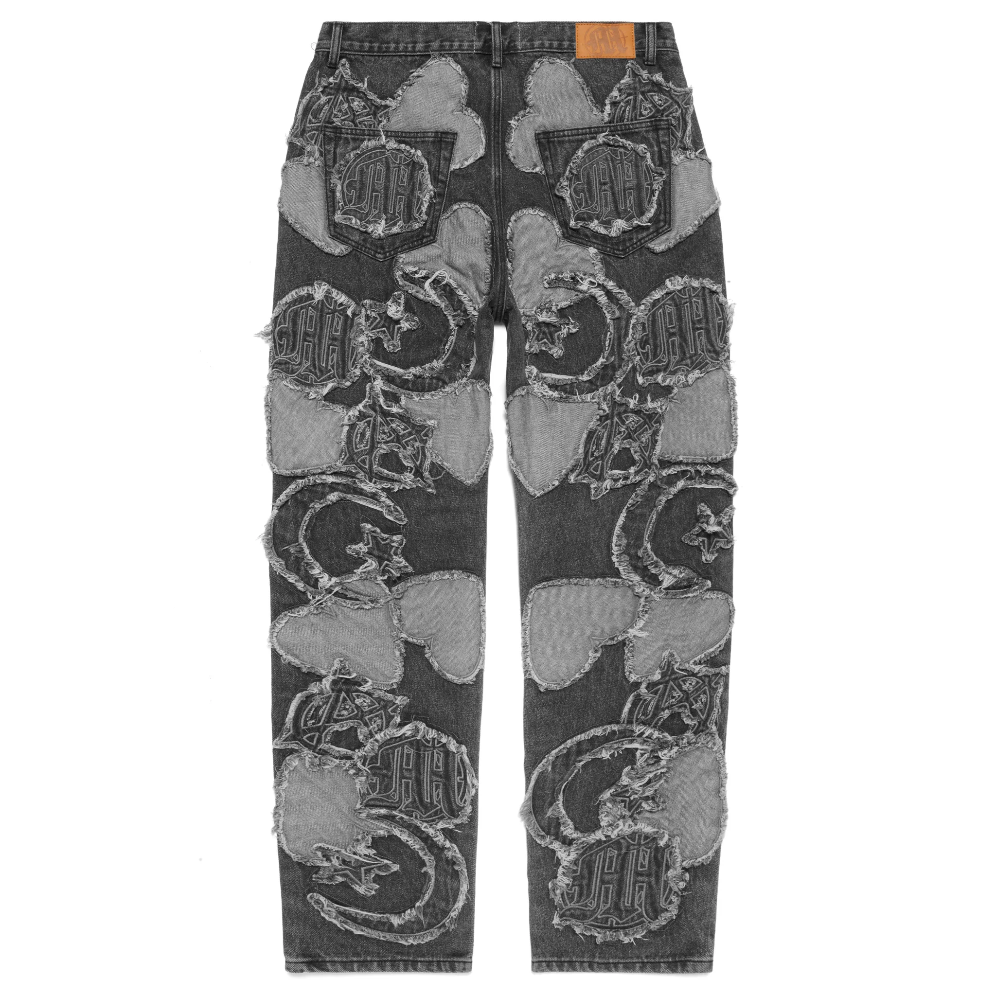 ICONOGRAPHY DENIM PATCH WORK PANTS - Image 2