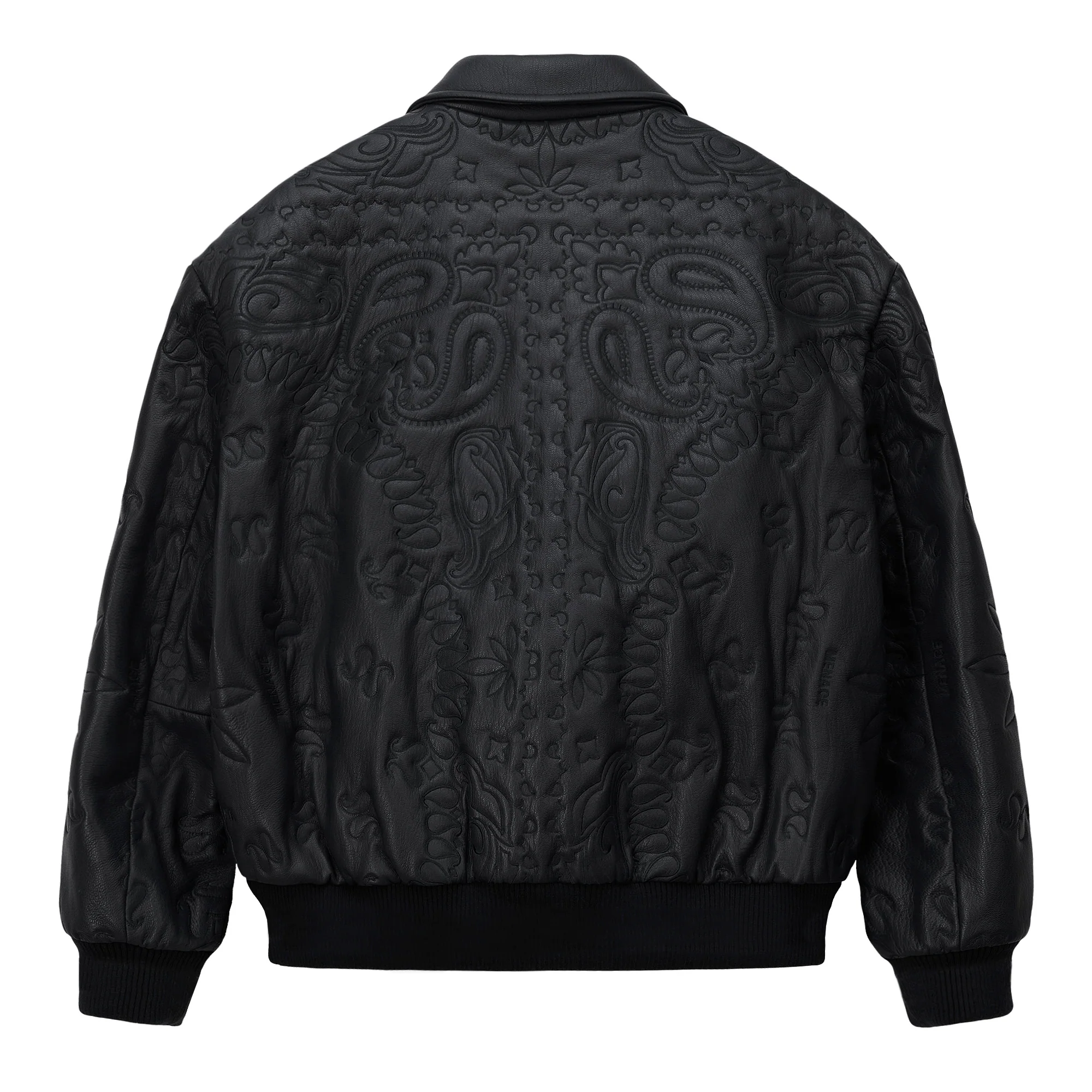 GENUINE LAMBSKIN LEATHER PAISLEY JACKET - Image 2