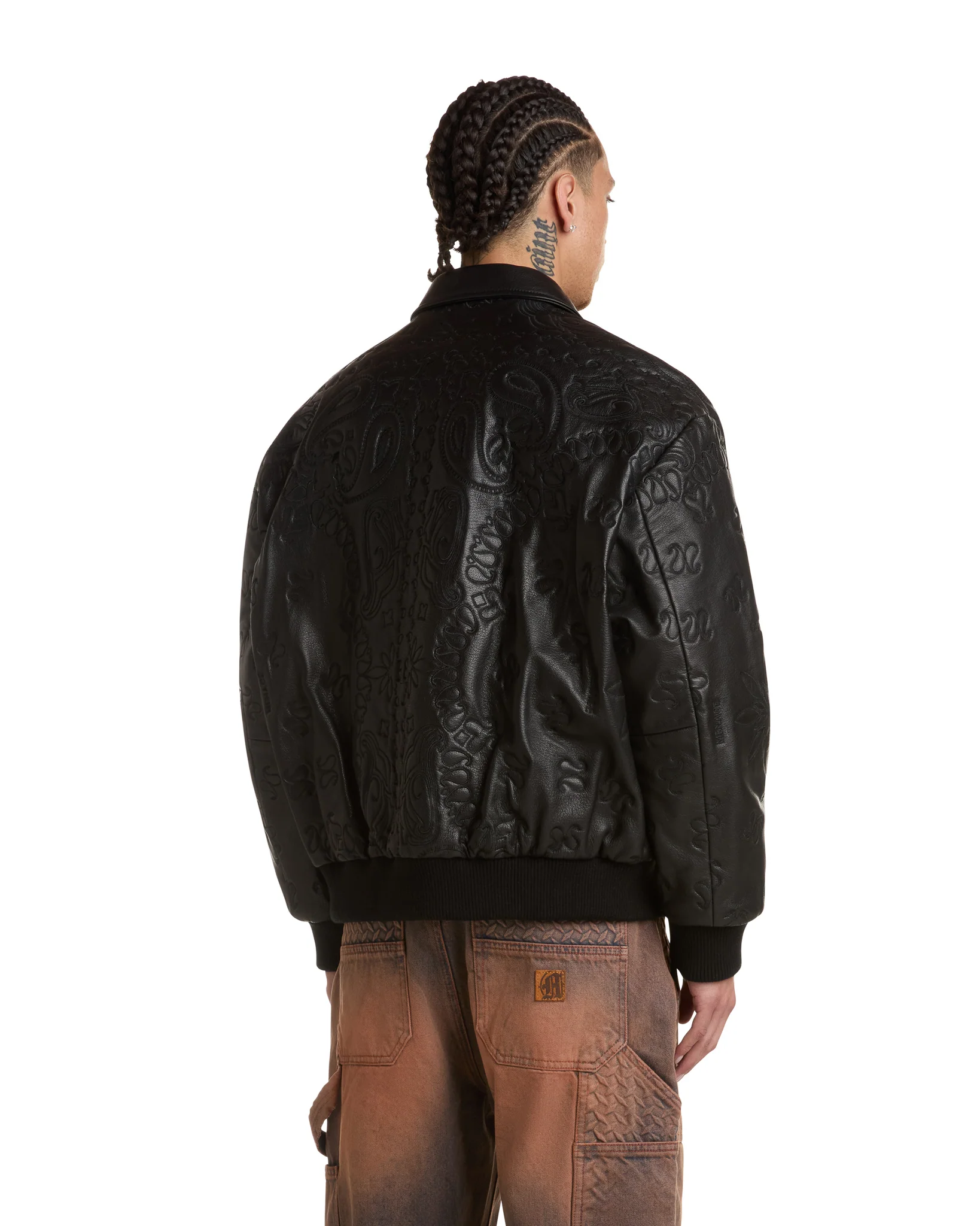GENUINE LAMBSKIN LEATHER PAISLEY JACKET - Image 5