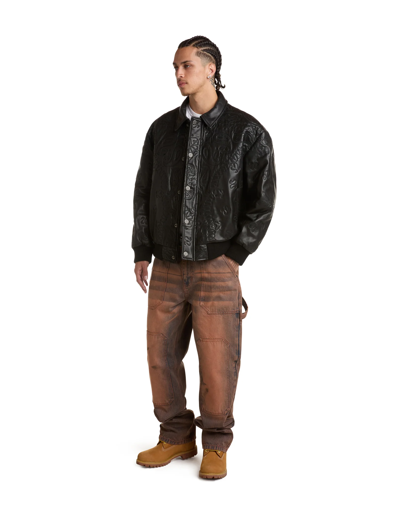 GENUINE LAMBSKIN LEATHER PAISLEY JACKET - Image 6