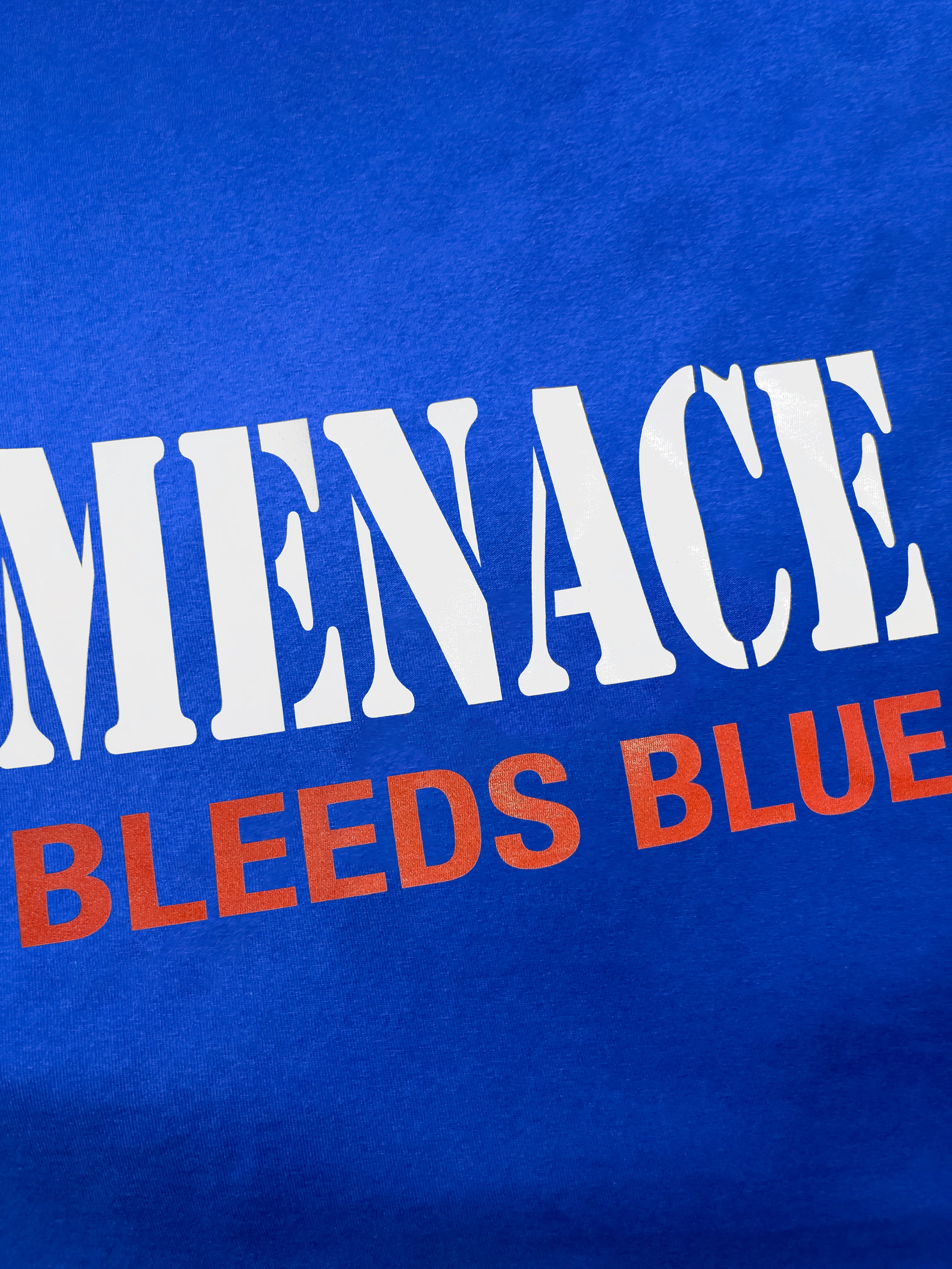 MENACE BLEEDS BLUE T-SHIRT - Image 3