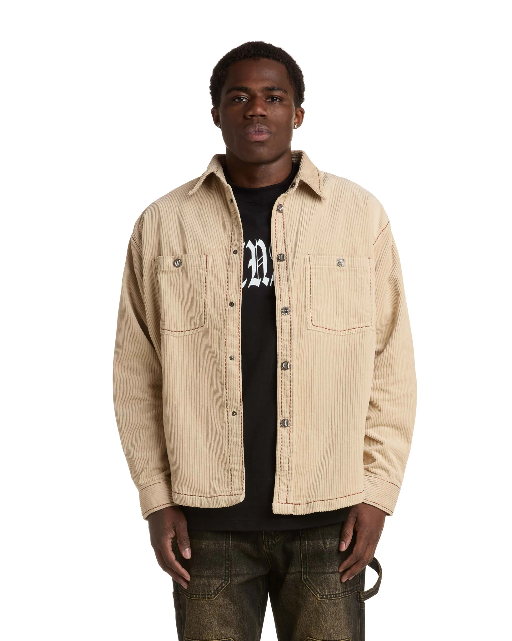 CORDUROY BUTTON-UP SHIRT - Image 3