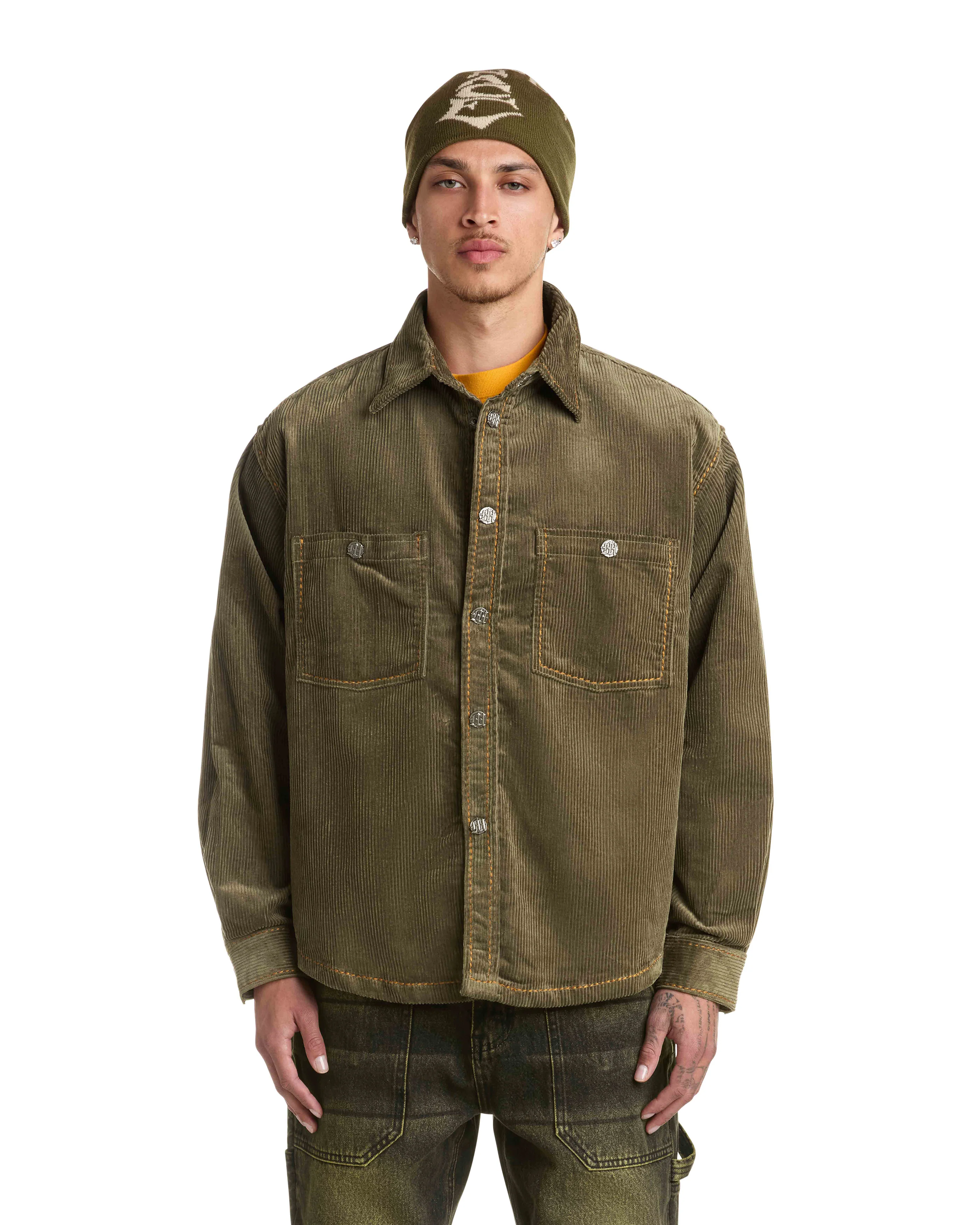 CORDUROY BUTTON-UP SHIRT - Image 3