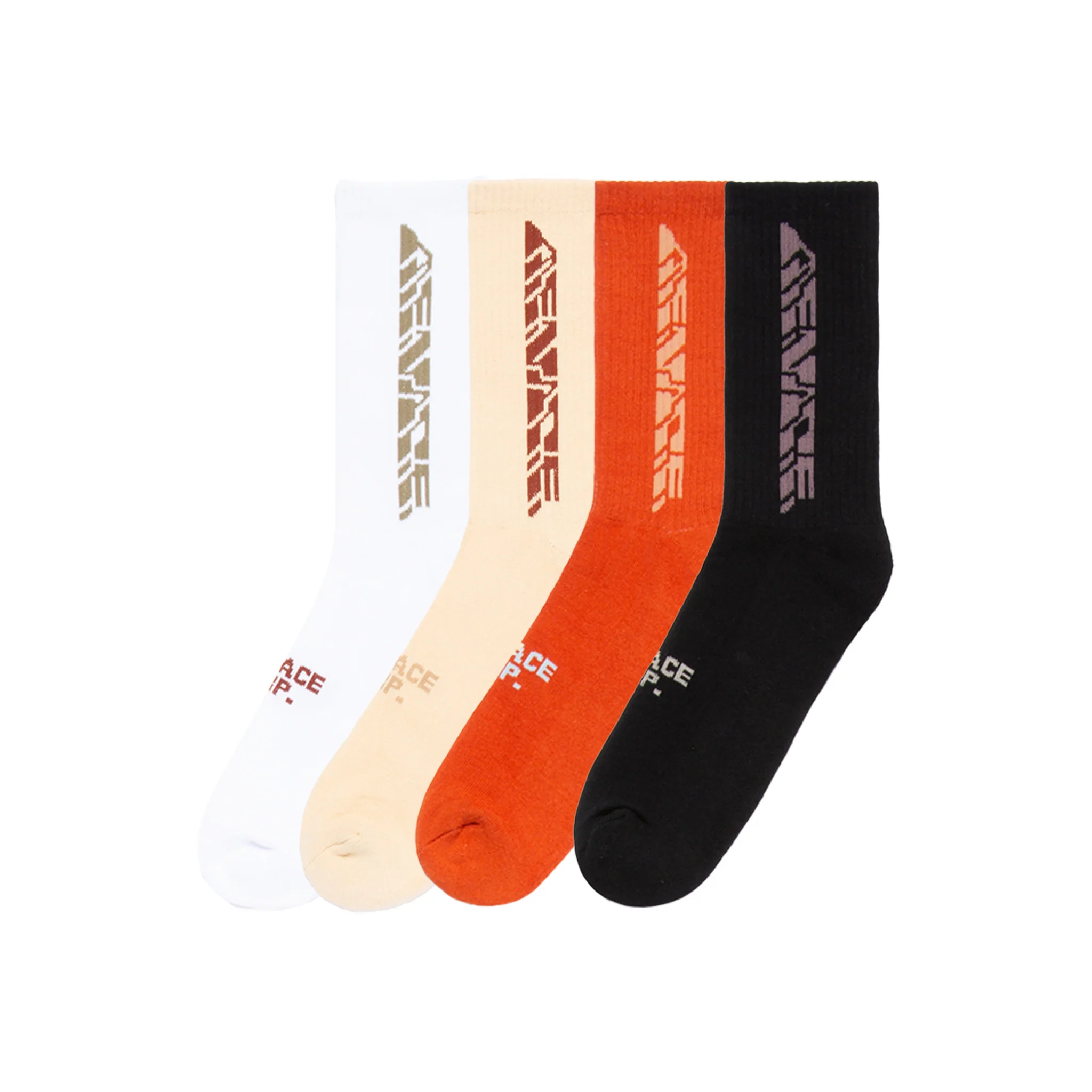 MENACE CORPORATION ASSORTED LOGO SOCKS (4 PACK)