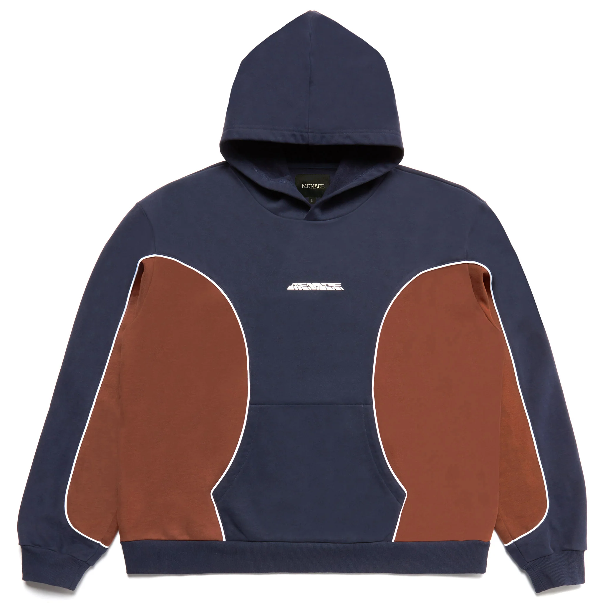 MENACE CORPORATION LOGO PANEL HOODIE