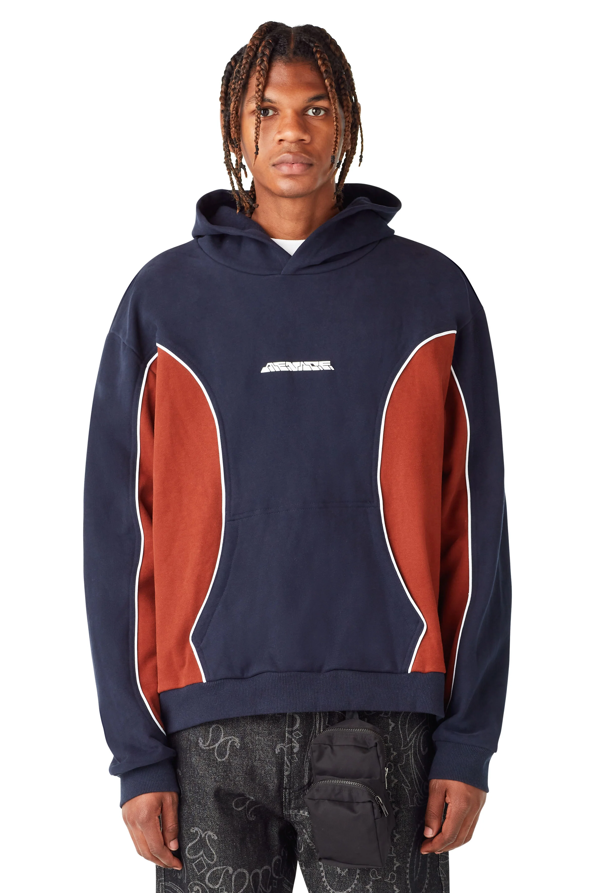 MENACE CORPORATION LOGO PANEL HOODIE - Image 3