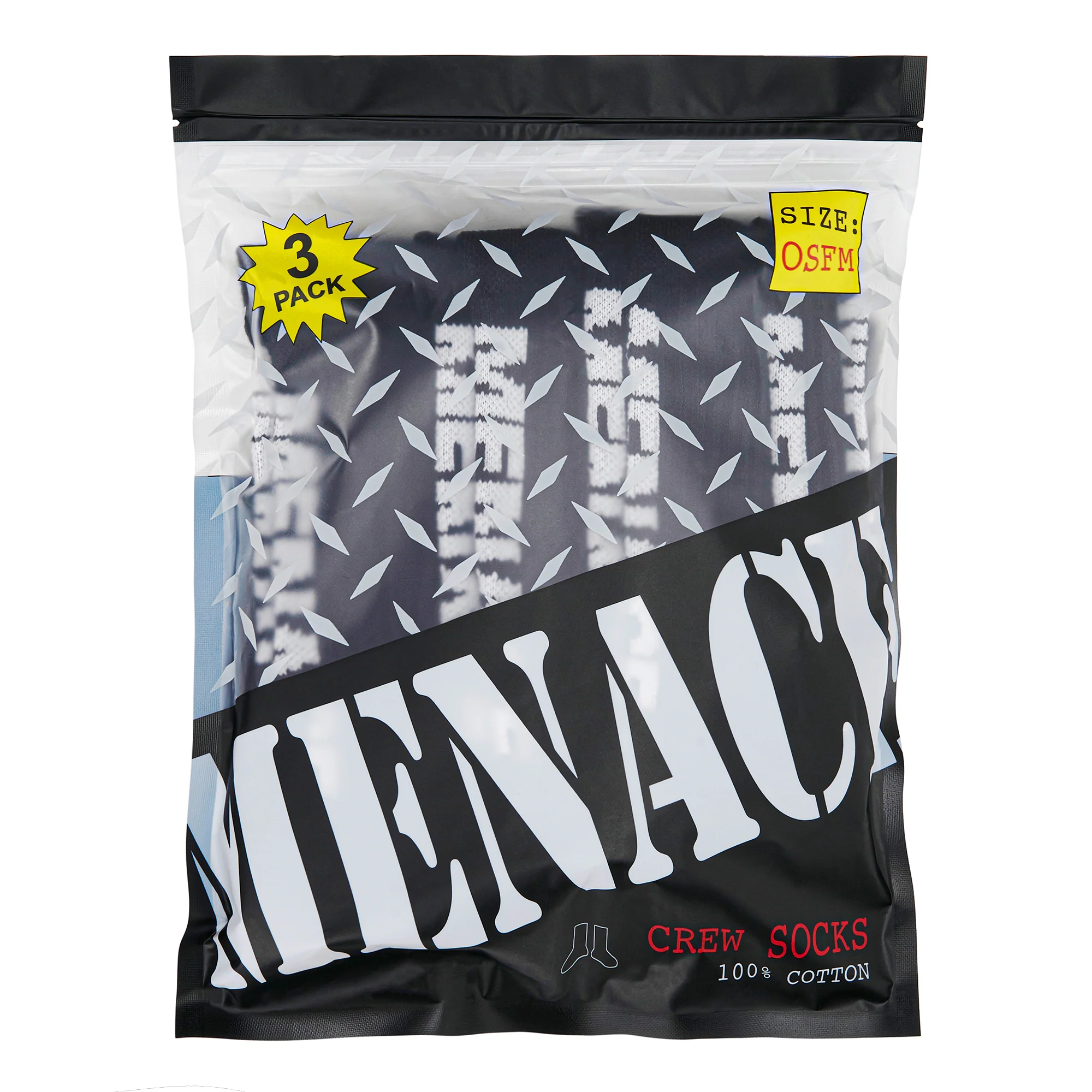 MENACE LOGO SOCKS (3 PACK) - Image 4