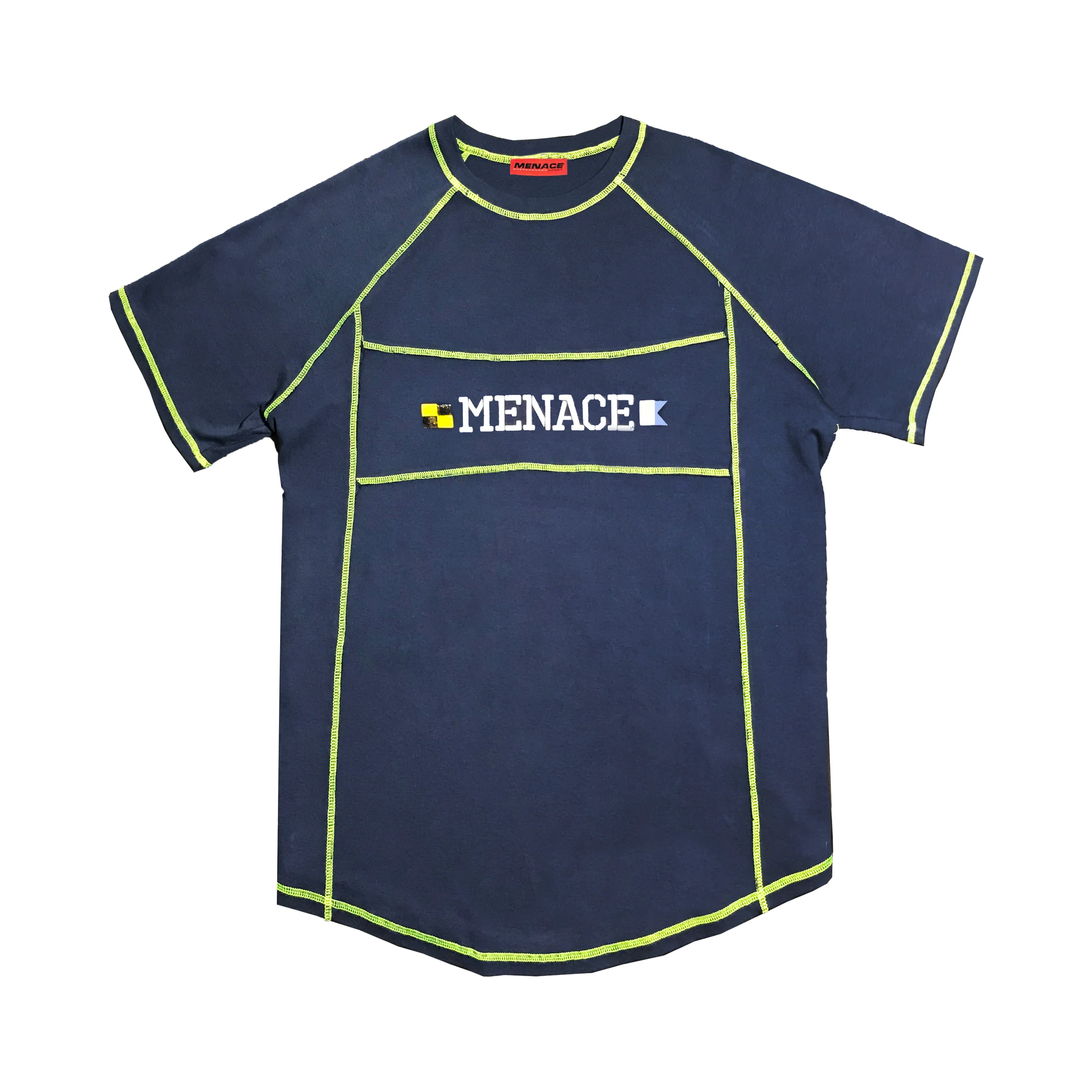MULTI-PANEL CONTRAST PANEL T-SHIRT