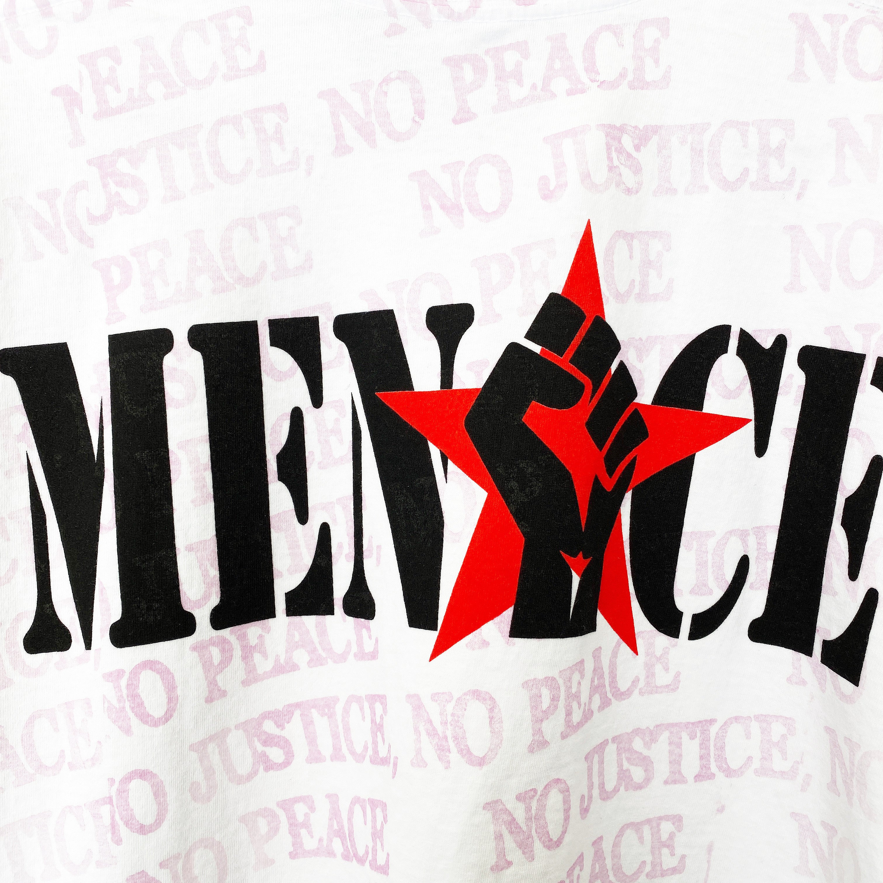 NO JUSTICE NO PEACE UV REACTIVE PRINT T-SHIRT - Image 4