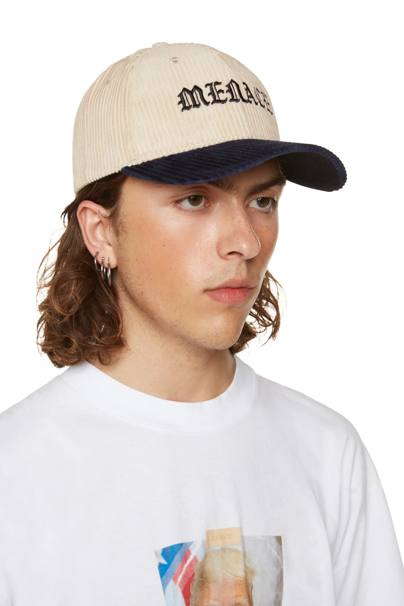 NO ONE IN THE WORLD OWES YOU SHIT CORDUROY LOGO CAP - Image 3