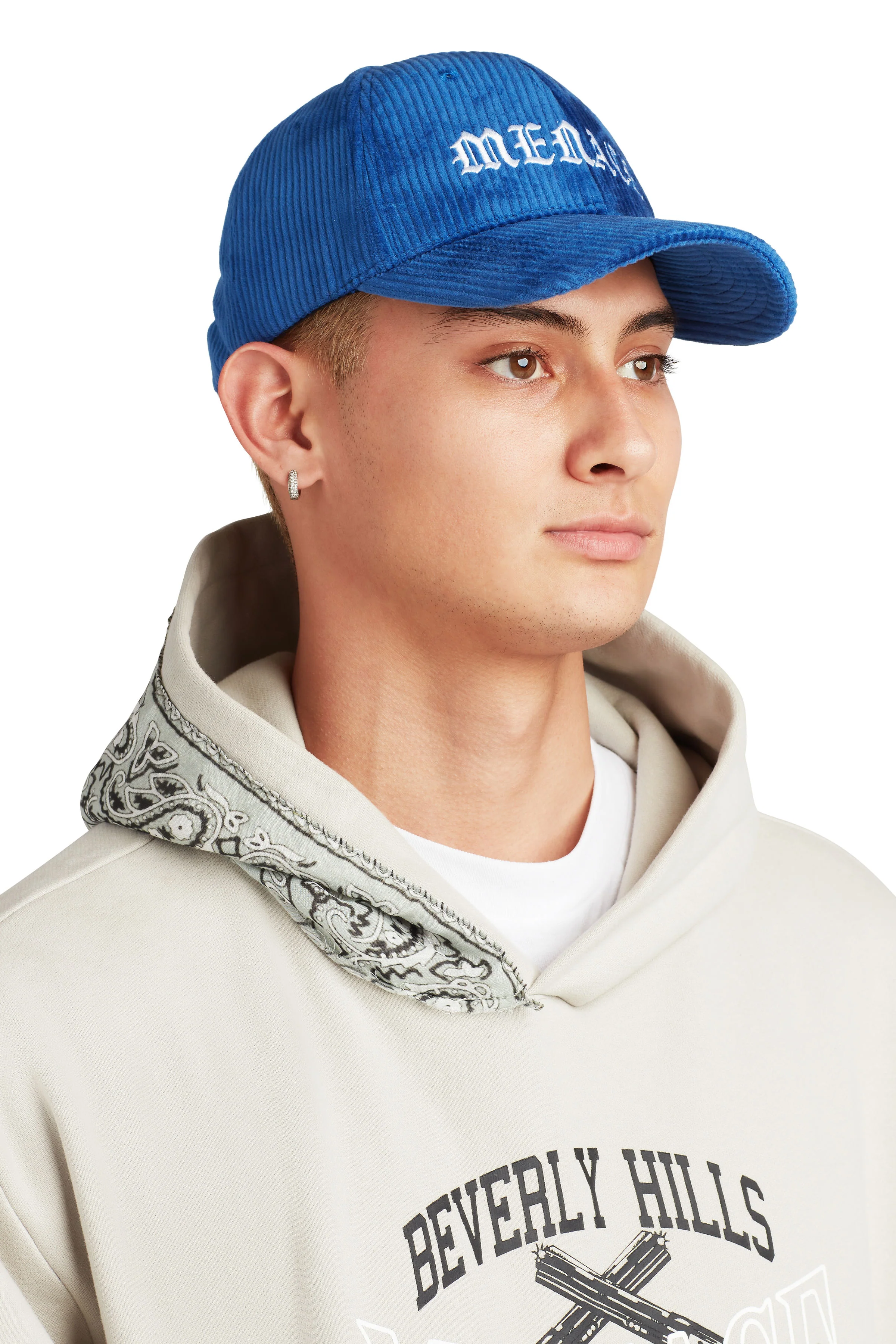 NO ONE IN THE WORLD OWES YOU SHIT CORDUROY LOGO CAP - Image 3