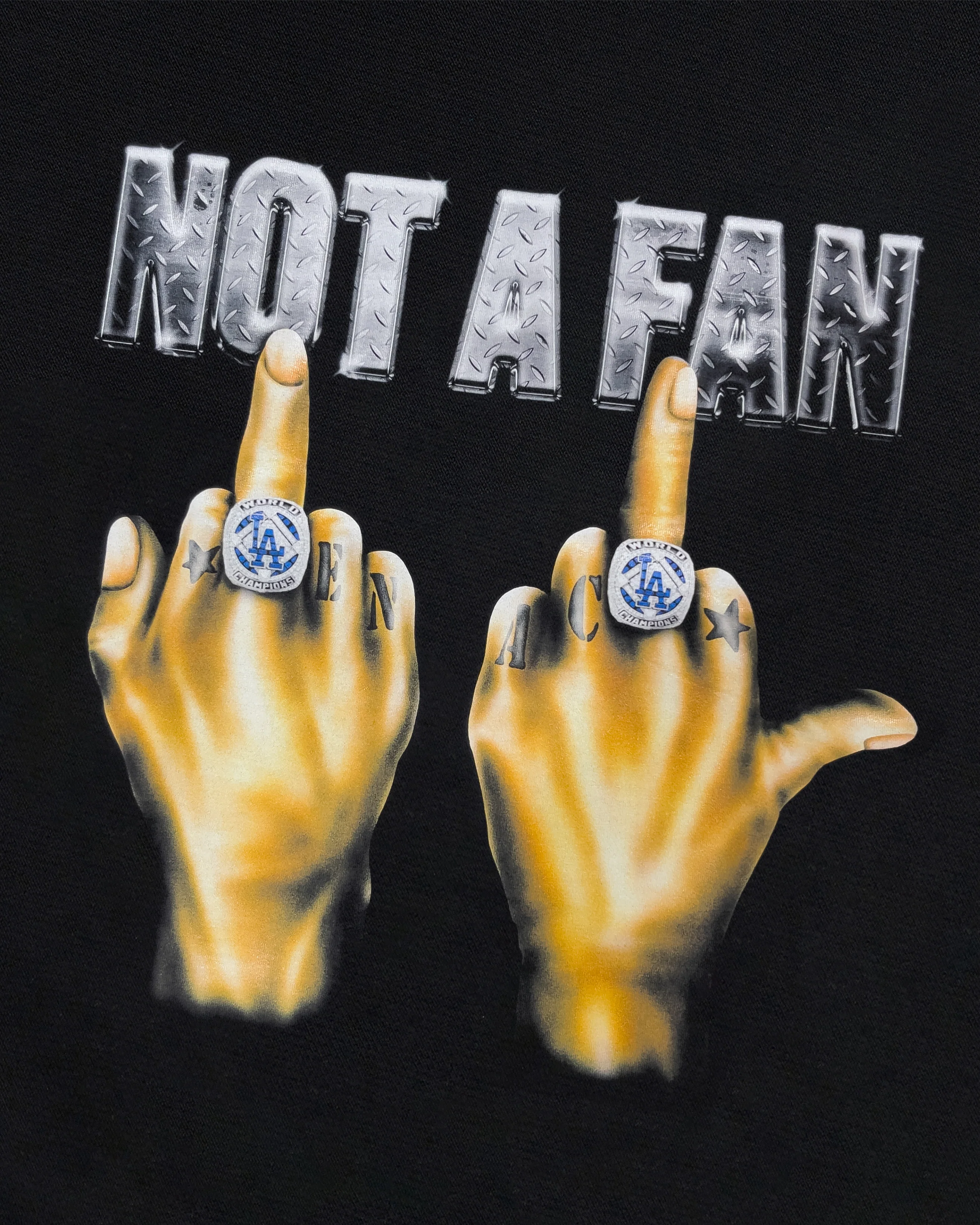 NOT A FAN (WORLD CHAMPS EDITION) T-SHIRT - Image 3