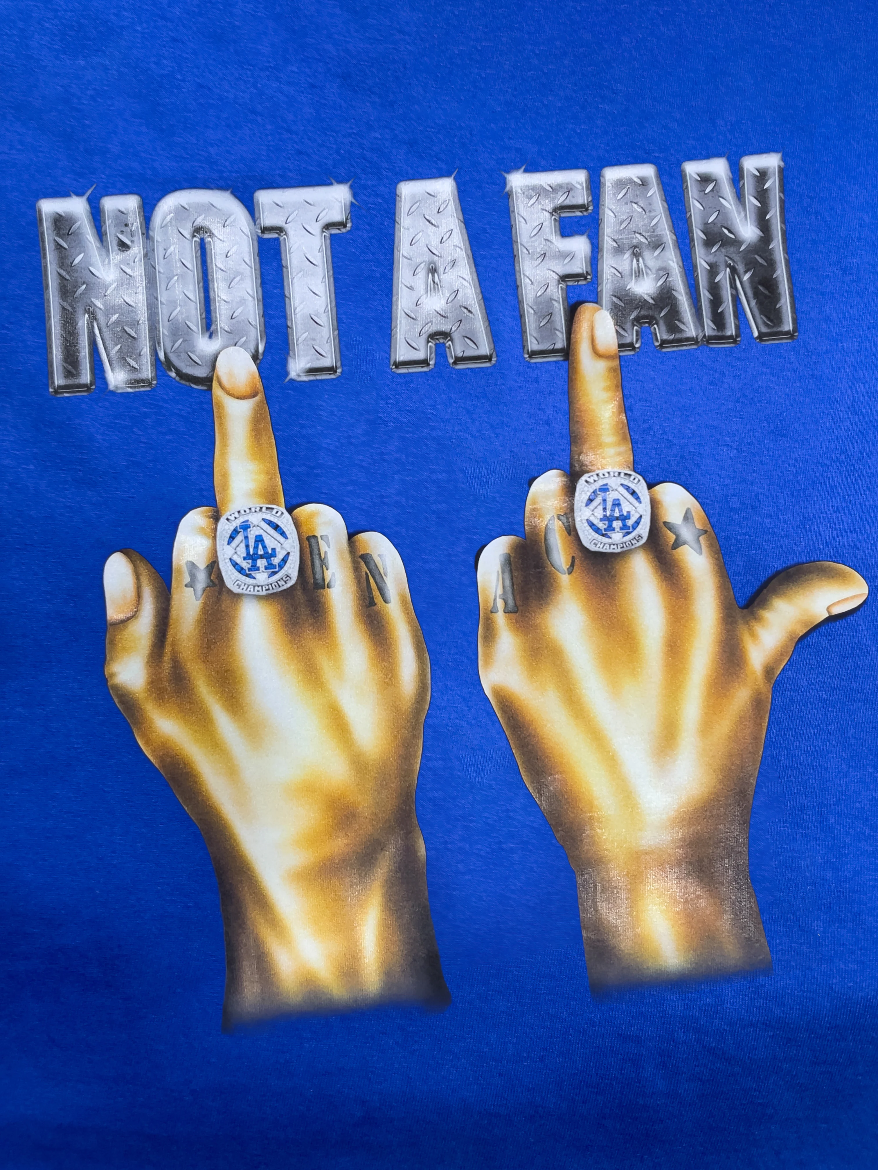 NOT A FAN (WORLD CHAMPS EDITION) T-SHIRT - Image 3