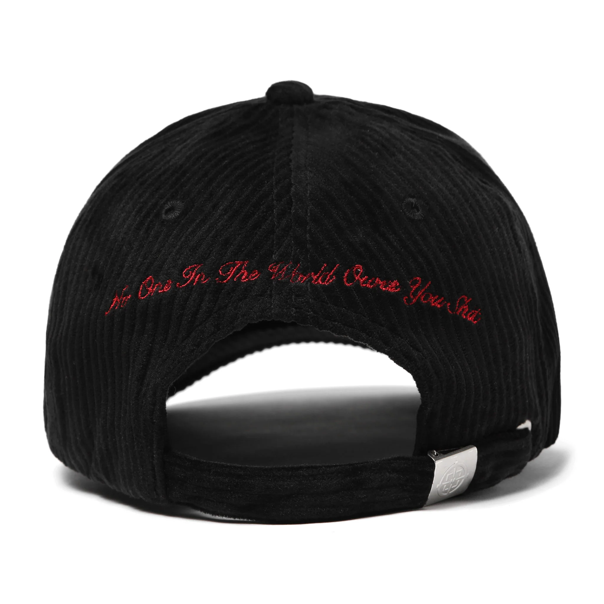 NO ONE IN THE WORLD OWES YOU SHIT CORDUROY LOGO CAP - Image 2