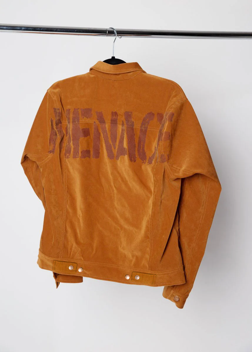OVERSIZED STENCIL BRUSHED-TWILL JACKET - Image 3