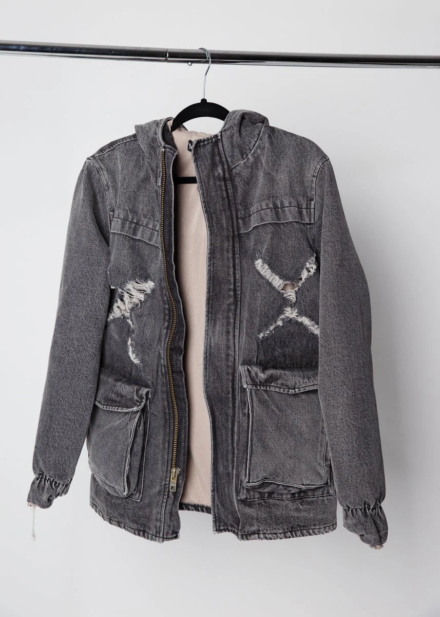 STENCIL HOODED MILITARY PARKA - Image 4