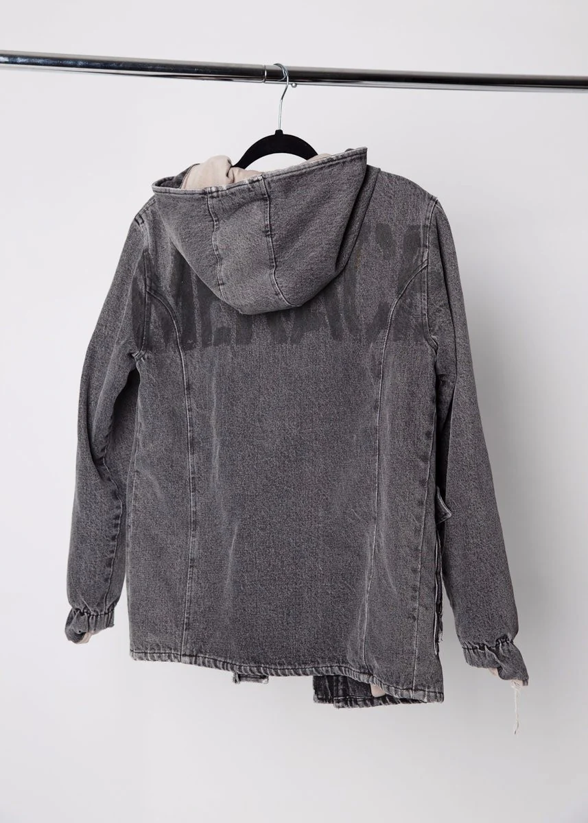 STENCIL HOODED MILITARY PARKA - Image 5