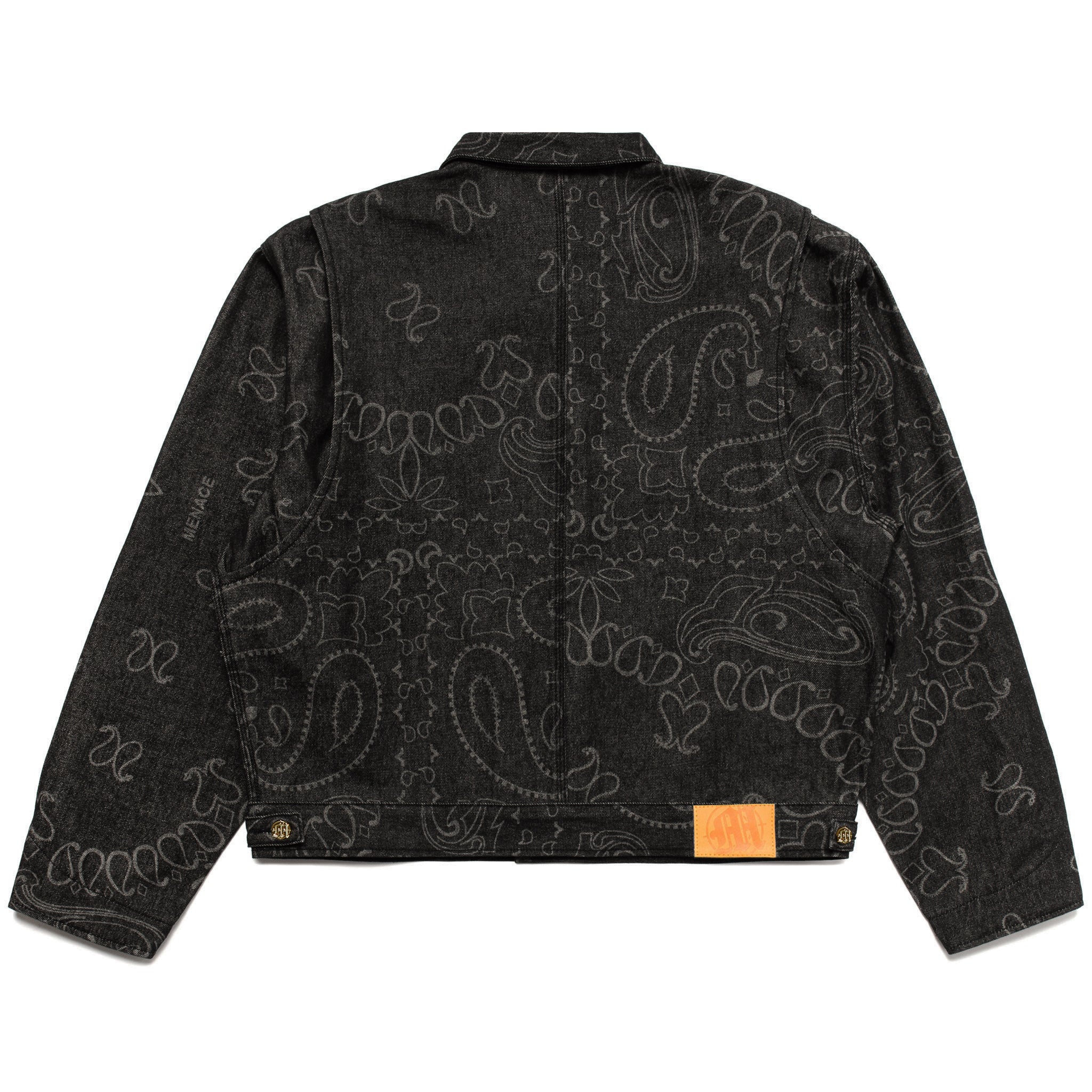 LASER ENGRAVED PAISLEY DENIM JACKET - Image 2